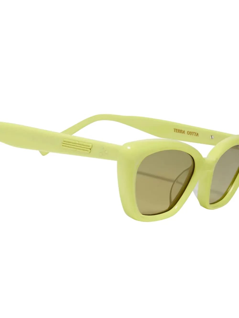 Terra Cotta Y7 logo-plaque sunglasses