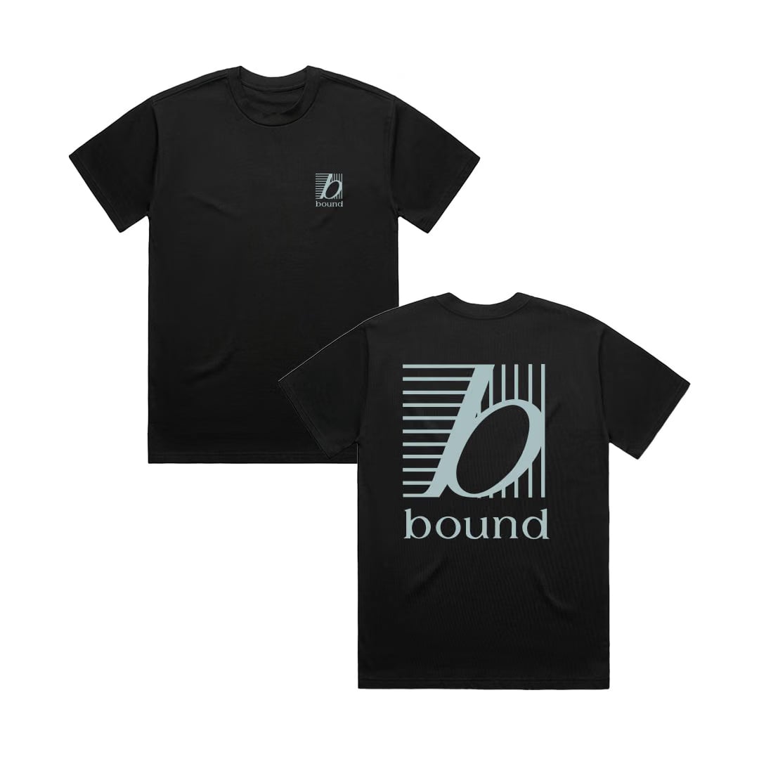 bound 'Grid' Heavy Tee - Black