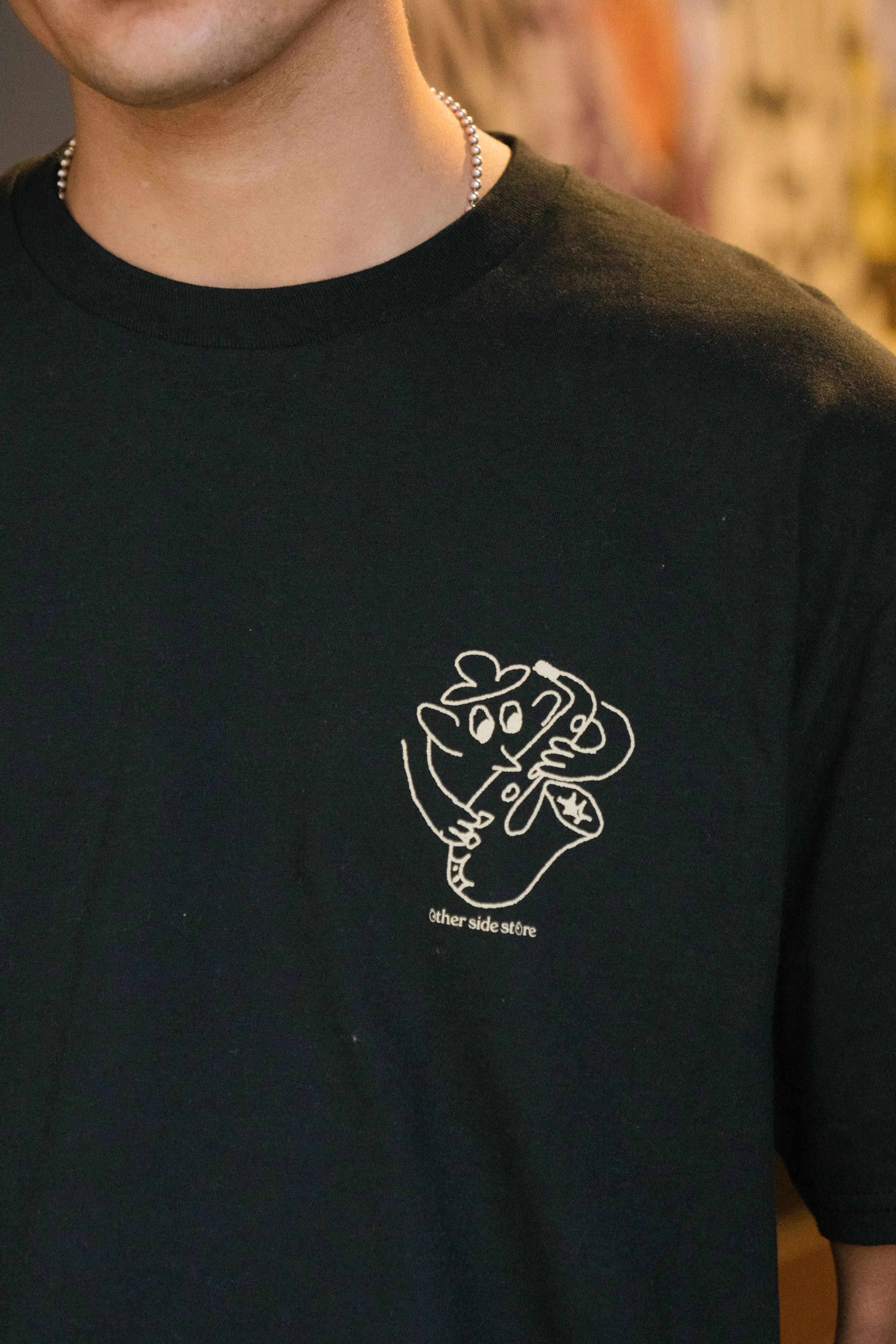 Other Side Store 'Underground Cafe' Tee - Black