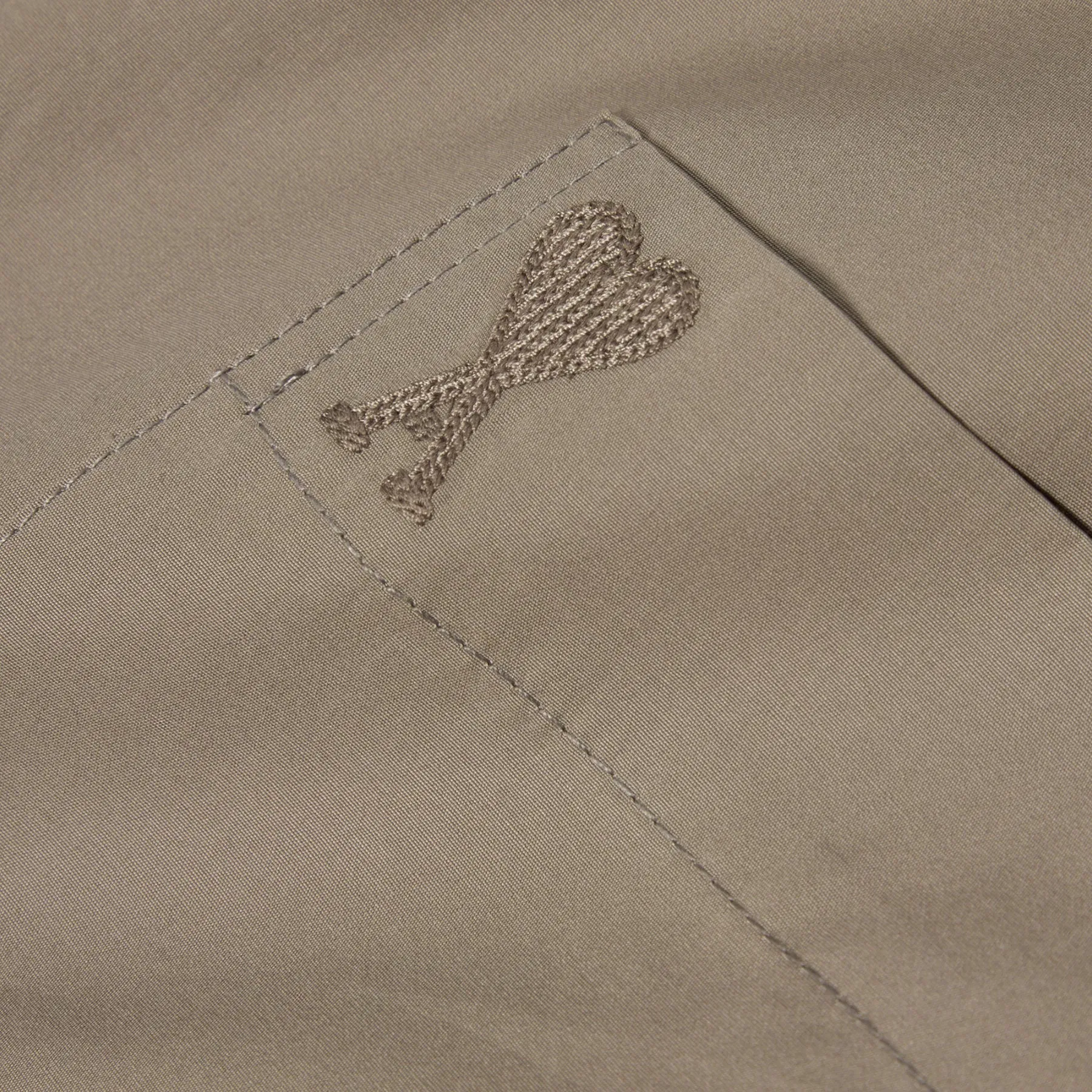 AMI Short Sleeve Boxy Shirt (Ash)