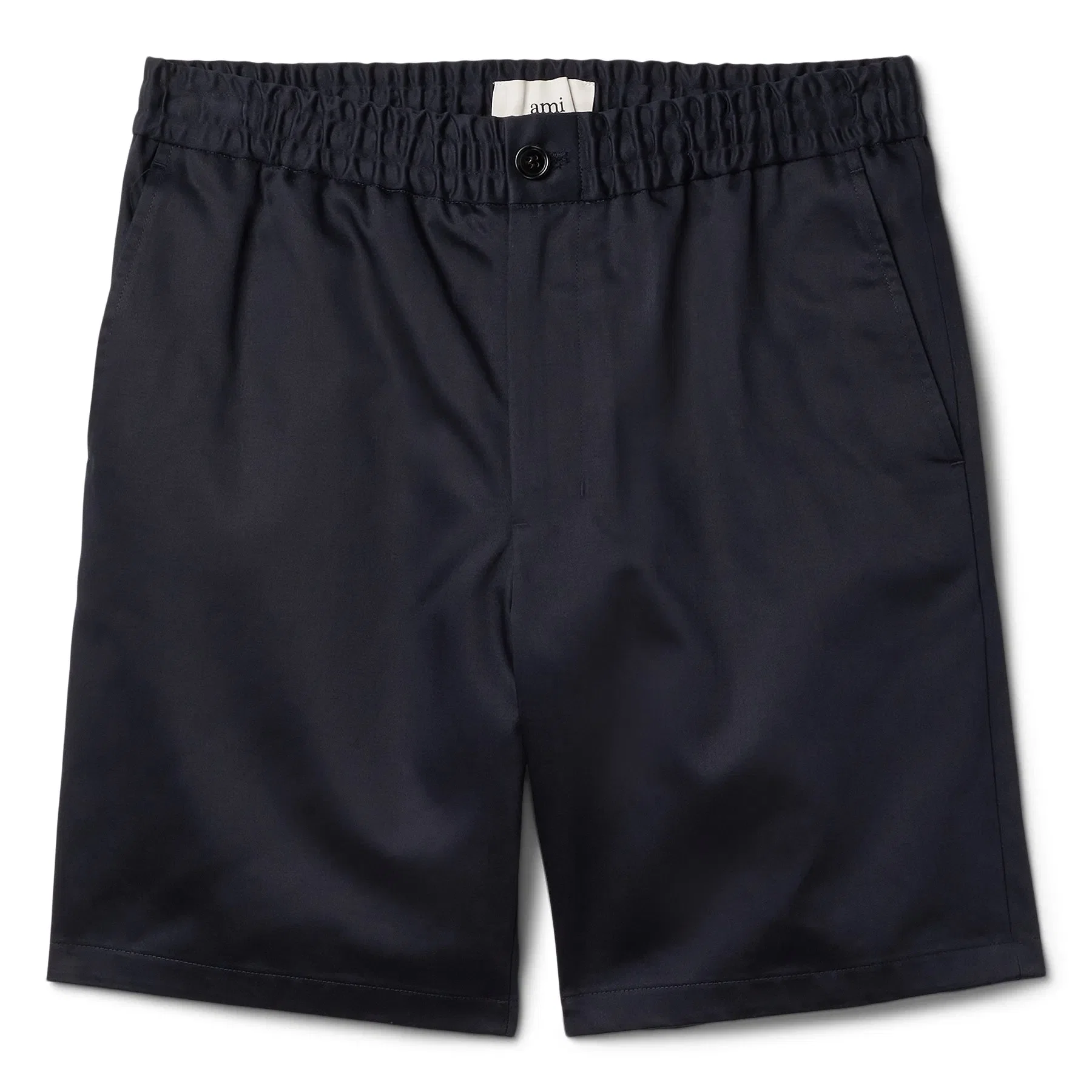 AMI Elasticated Waist Shorts (Navy Blue)