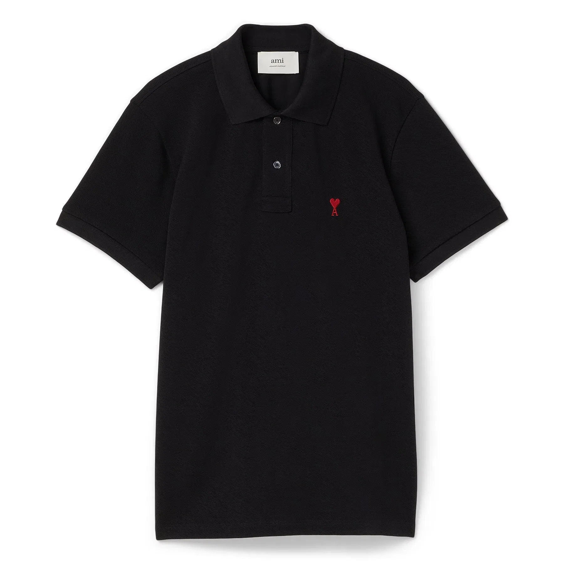 AMI ADC Polo Shirt (Black)