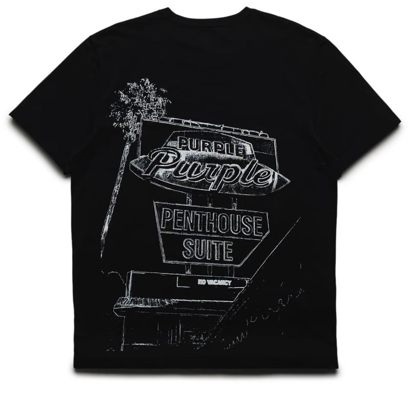 Purple Brand Clean Jersey Tee - Black