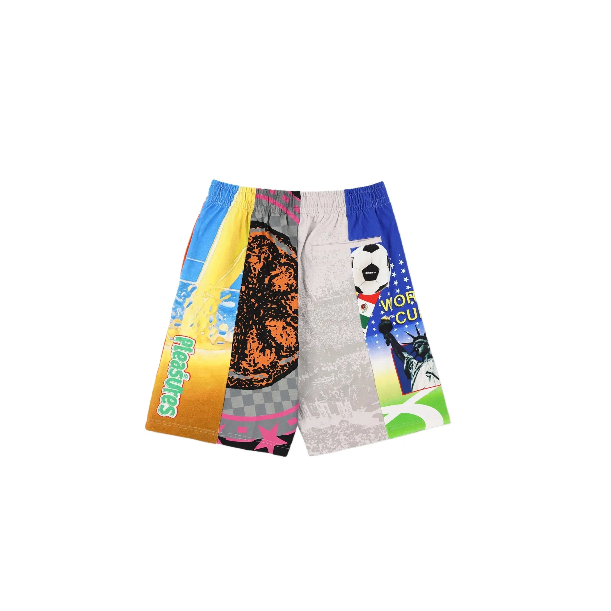 Pleasures Mens World Cup Wide Shorts