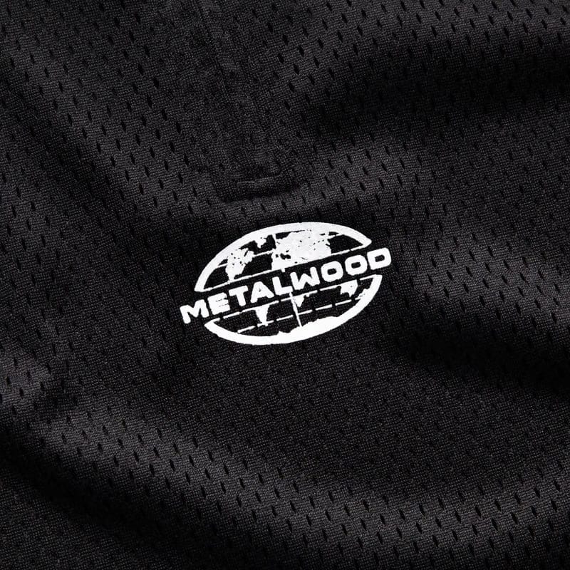Metalwood Studio Quarter Zip Jersey Polo - Black