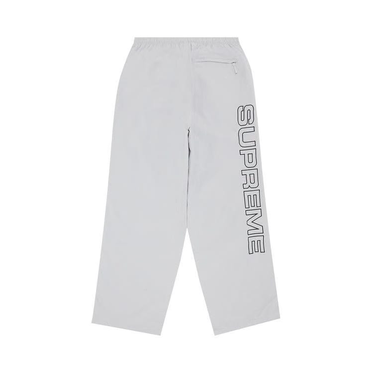 Supreme Spellout Embroidered Track Pant Grey