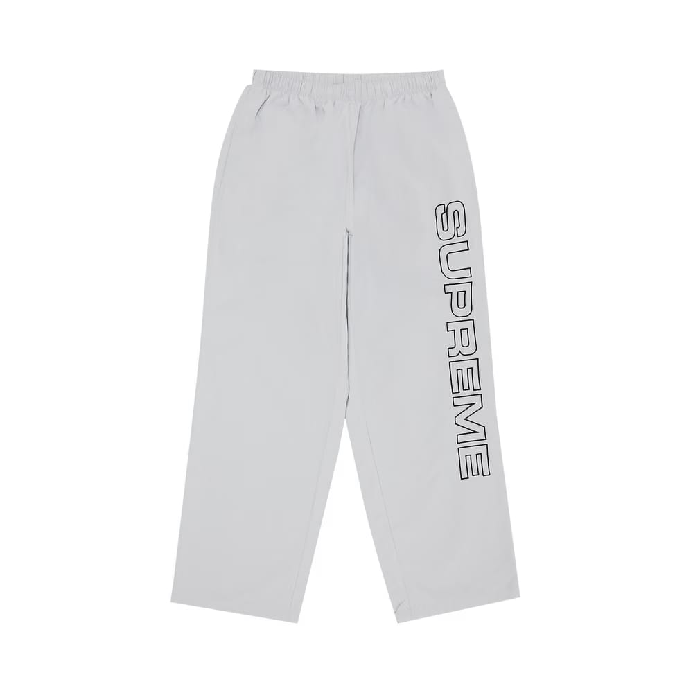 Supreme Spellout Embroidered Track Pant Grey