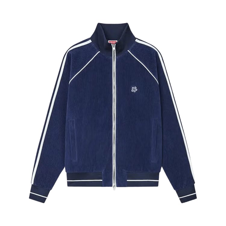 Kenzo Velvet Track Jacket Midnight Blue
