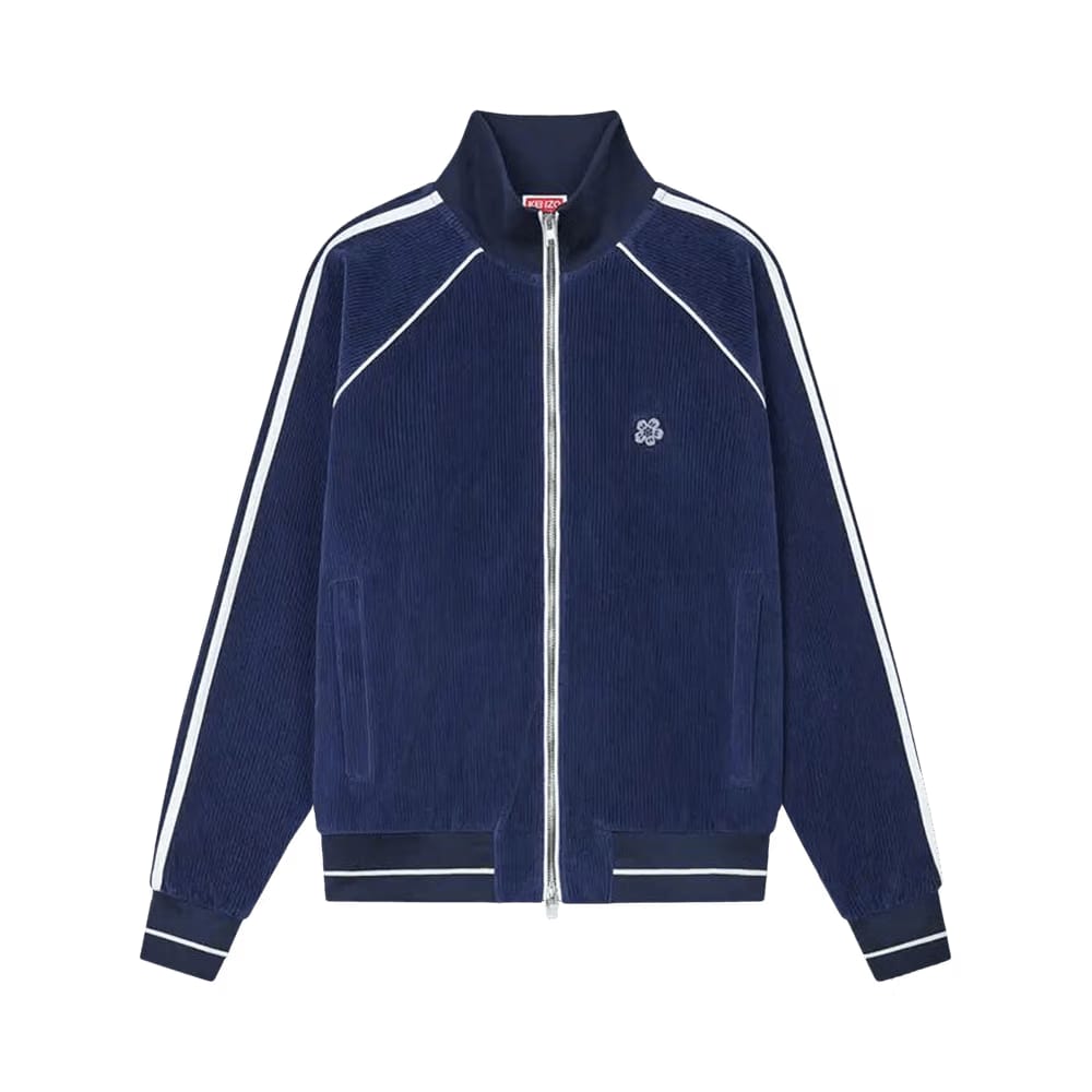 Kenzo Velvet Track Jacket Midnight Blue