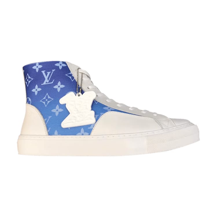 Louis Vuitton Tattoo Sneaker Boot Blue Monogram Clouds