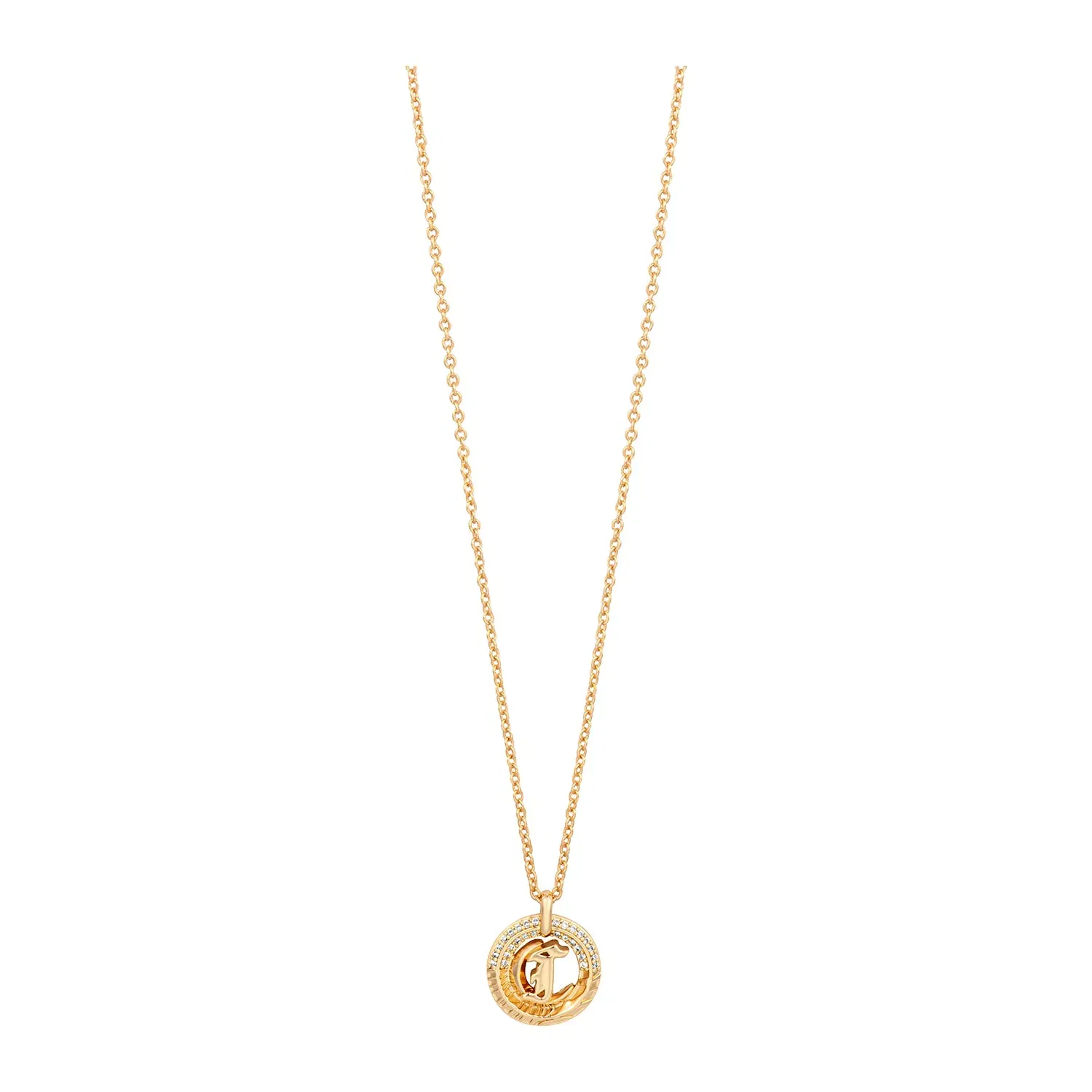 JUST CAVALLI Necklace, Gold Color, Stones Color: White
