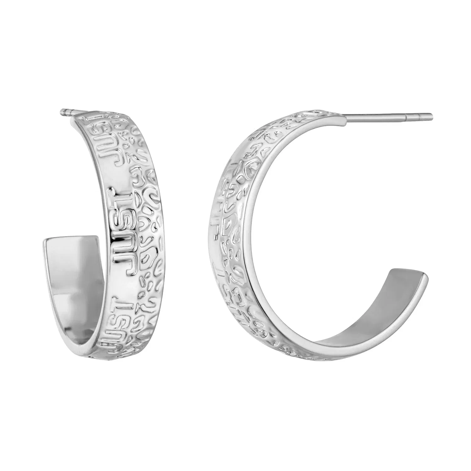 JUST CAVALLI Earrings, Silver Color