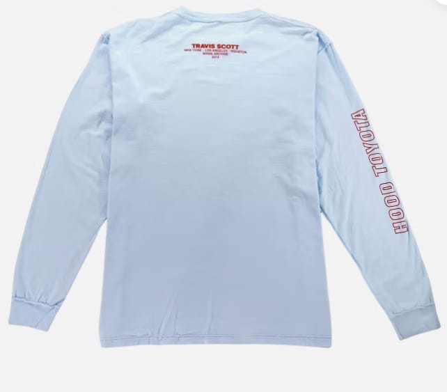 Travis Scott TS Birds The Ends Long Sleeve Tee Blue (TSCJ-LS019) Mens Size S-XXL