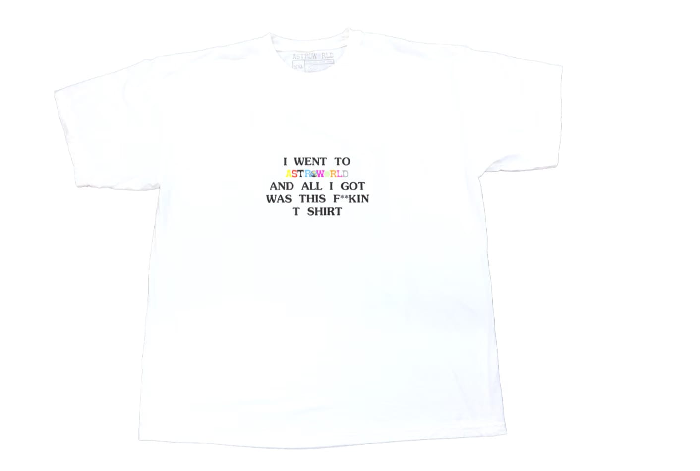 Travis Scott I Went To Astroworld Tee White (93665-118) Men's Size S-2XL