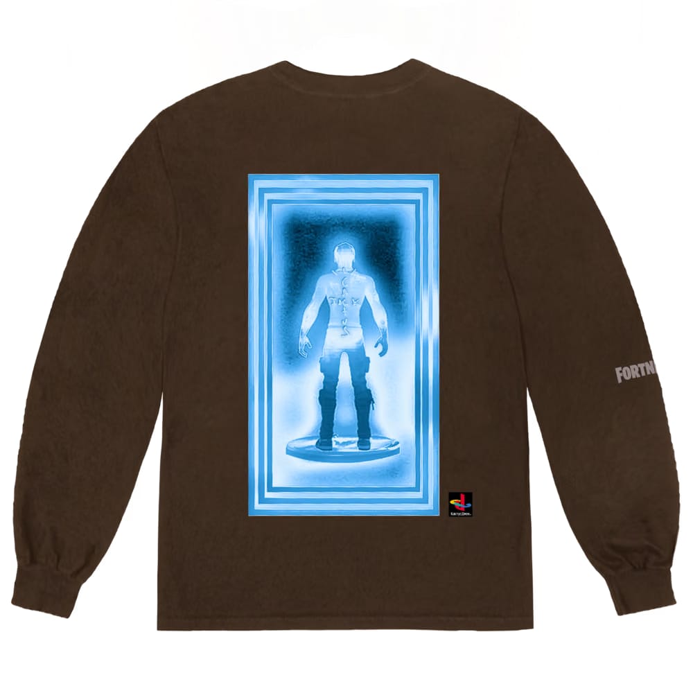 Cactus Jack Travis Scott T-3500 Beam L/S Tee Bleached Black