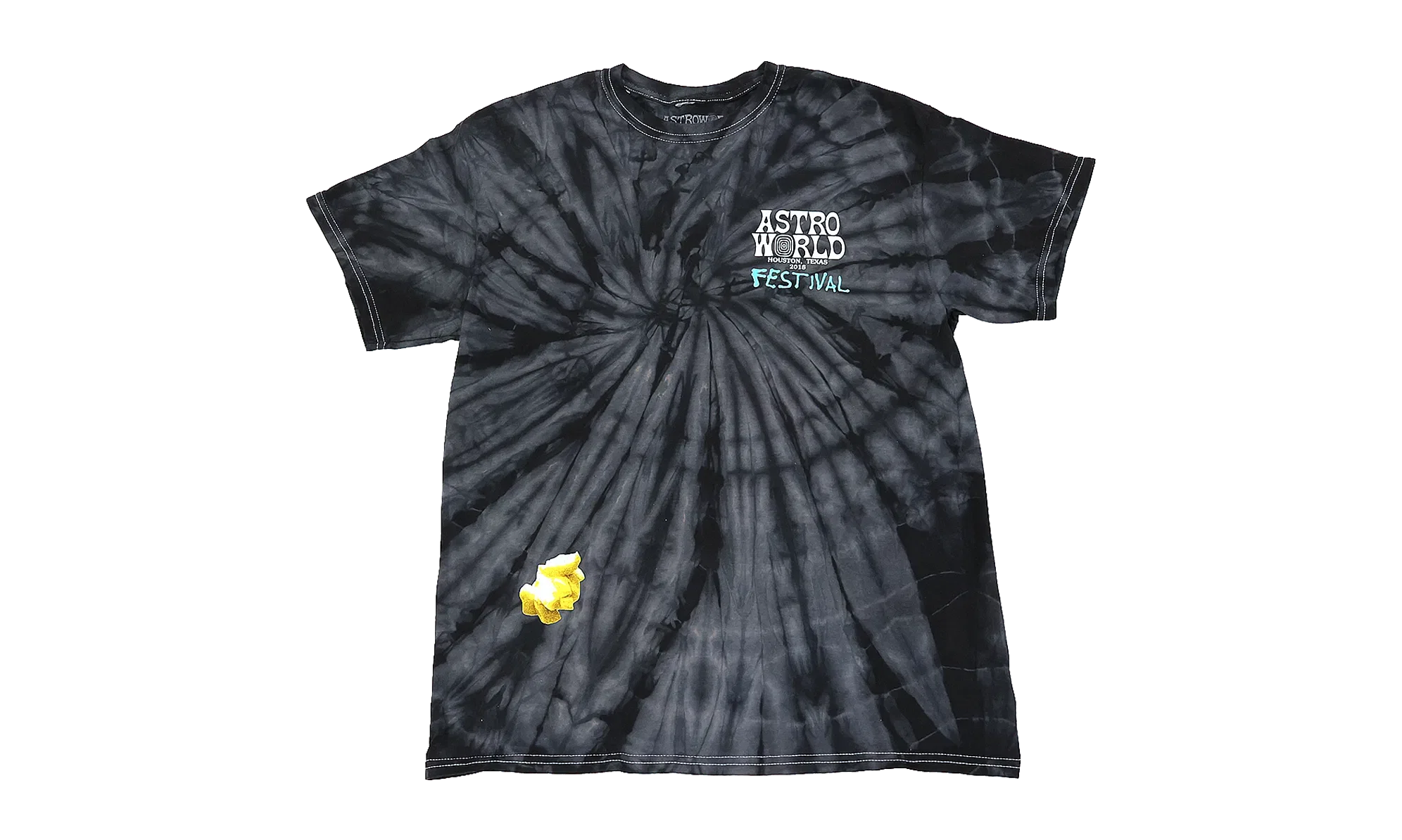 Travis Scott Festival Airbrush Tee Black Tie Dye (93665-241) Men's Size S-2XL