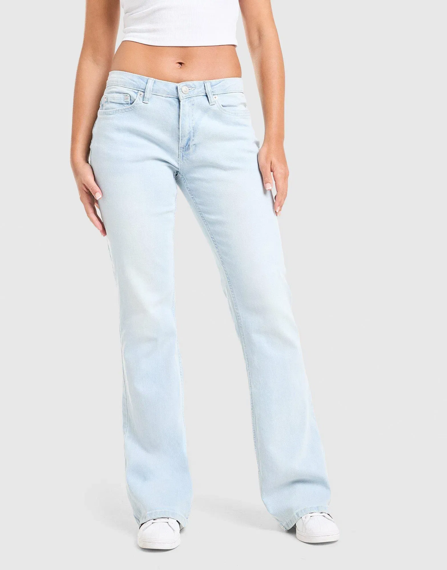Juicy Couture Low Rise Diamante Crown Denim Jeans