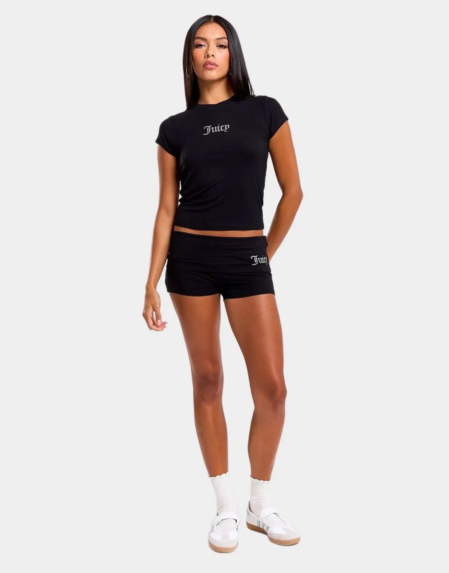 Juicy Couture Diamante Outline Logo Baby T-Shirt