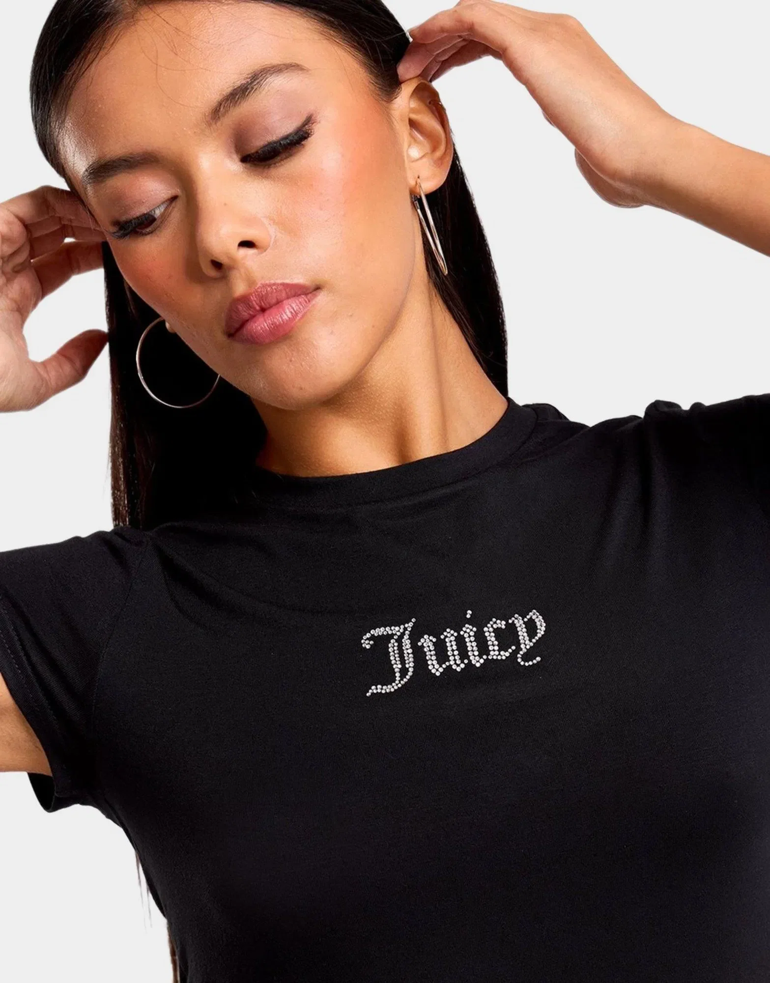 Juicy Couture Diamante Outline Logo Baby T-Shirt