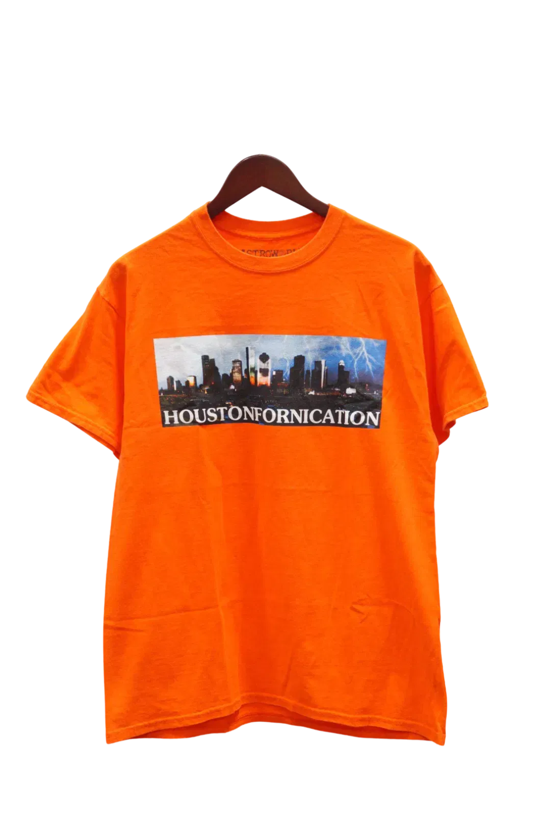 Travis Scott Astroworld Houston Exclusive Tee Orange (93665-341) Men Size S-XL
