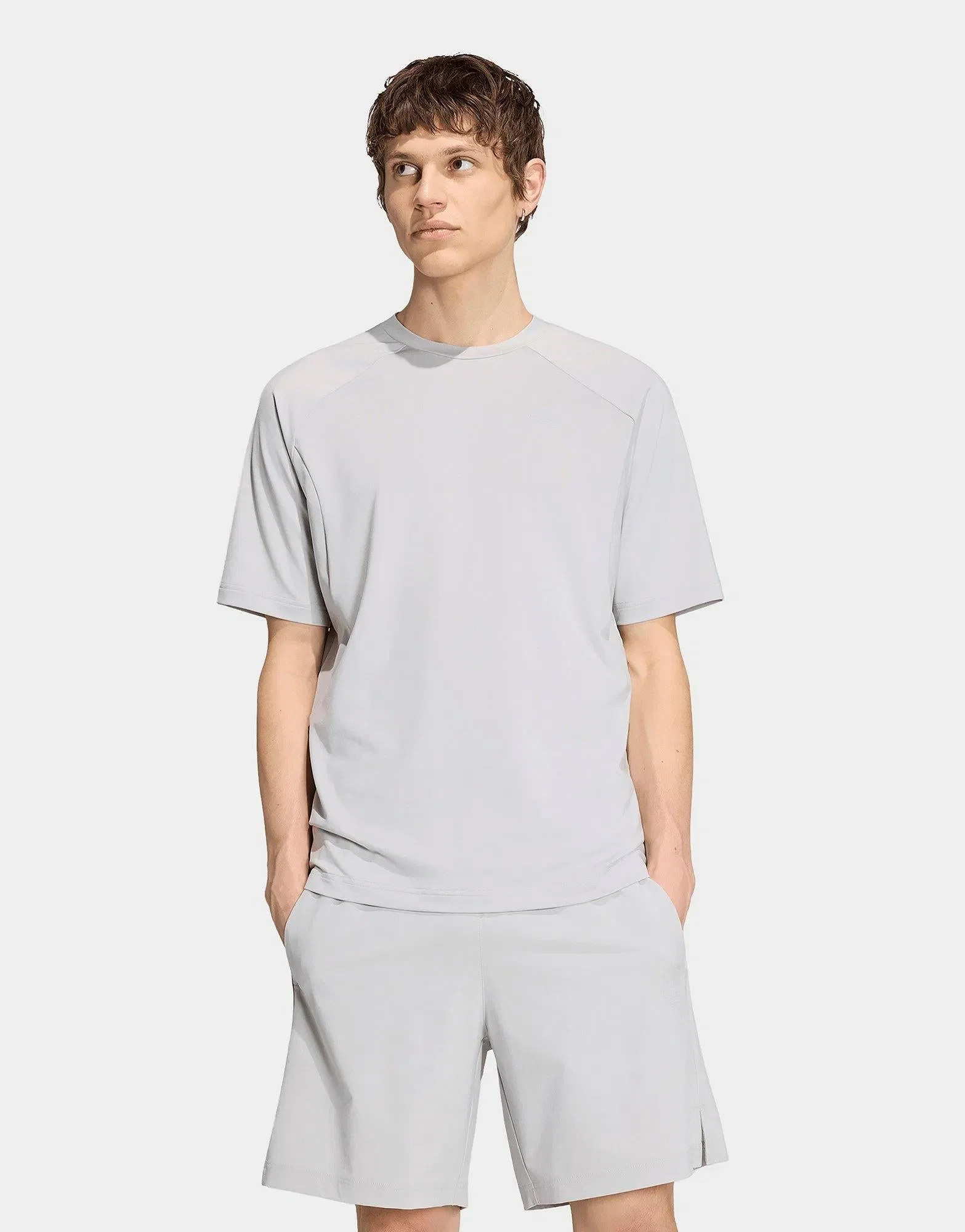 adidas Tech Trefoil Essentials Polyester T-Shirt