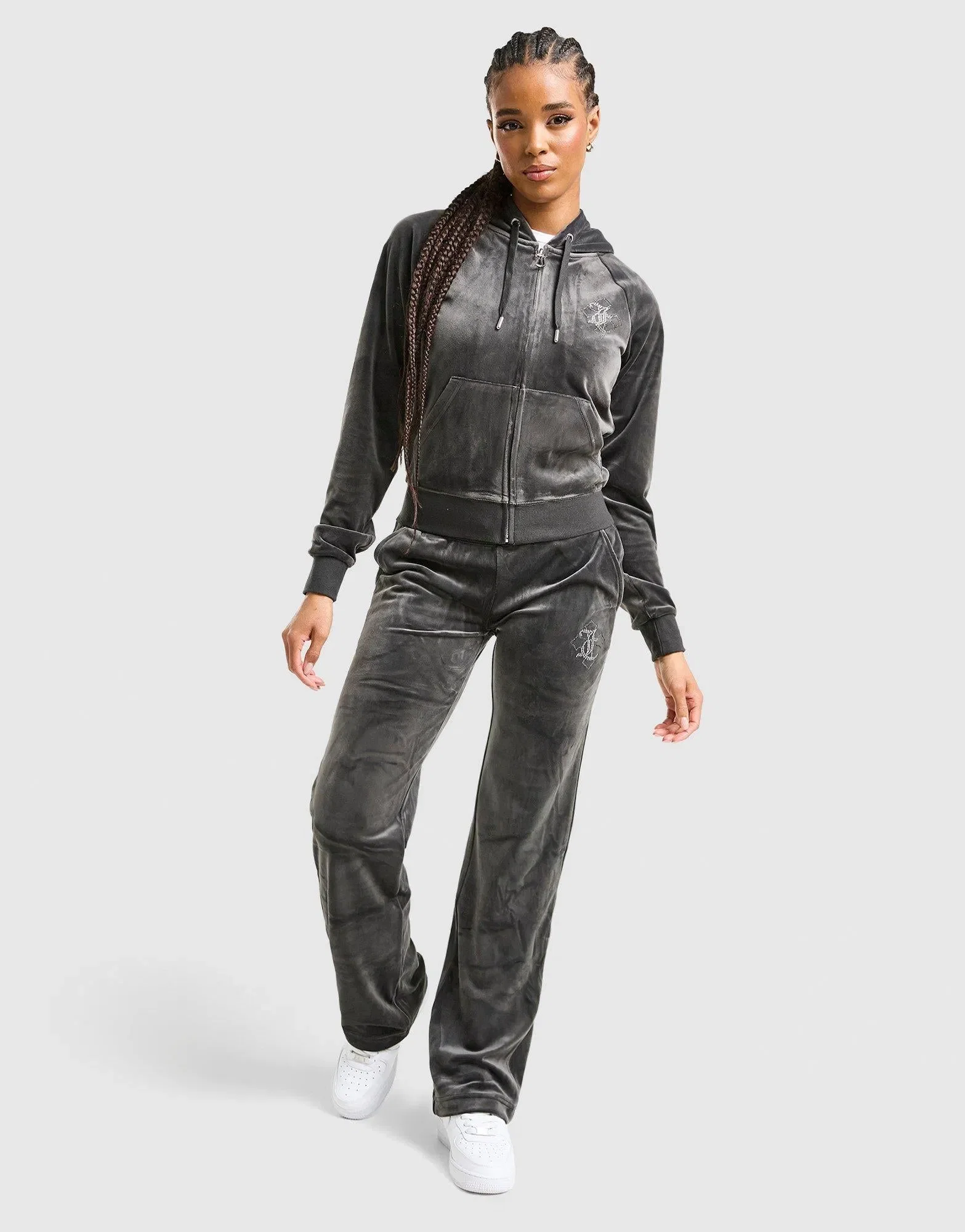 Juicy Couture Cross Wash Velour Hoodie