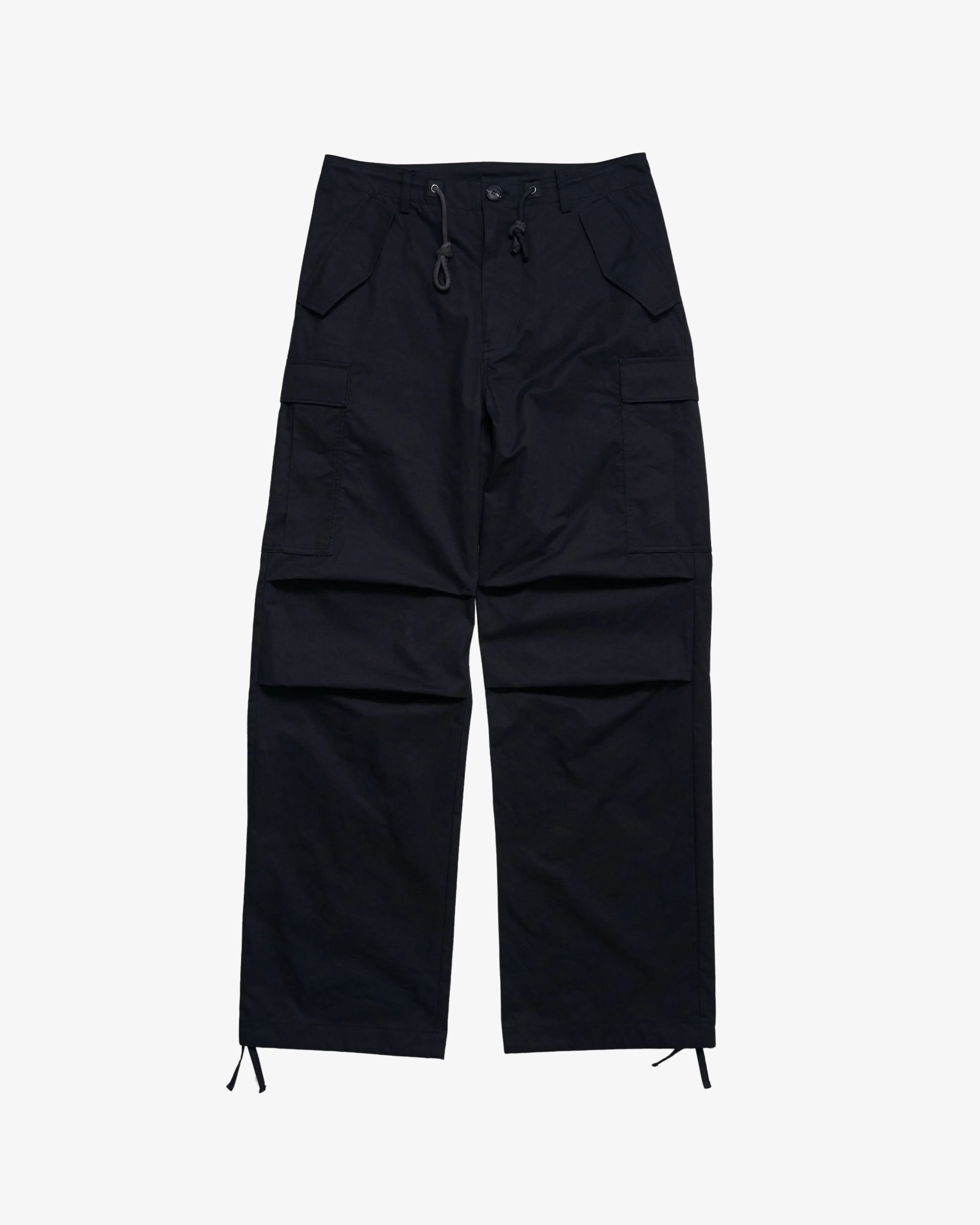 Jiyongkim - Men's Sun-Bleached Multi Pocket Pants - (Black)