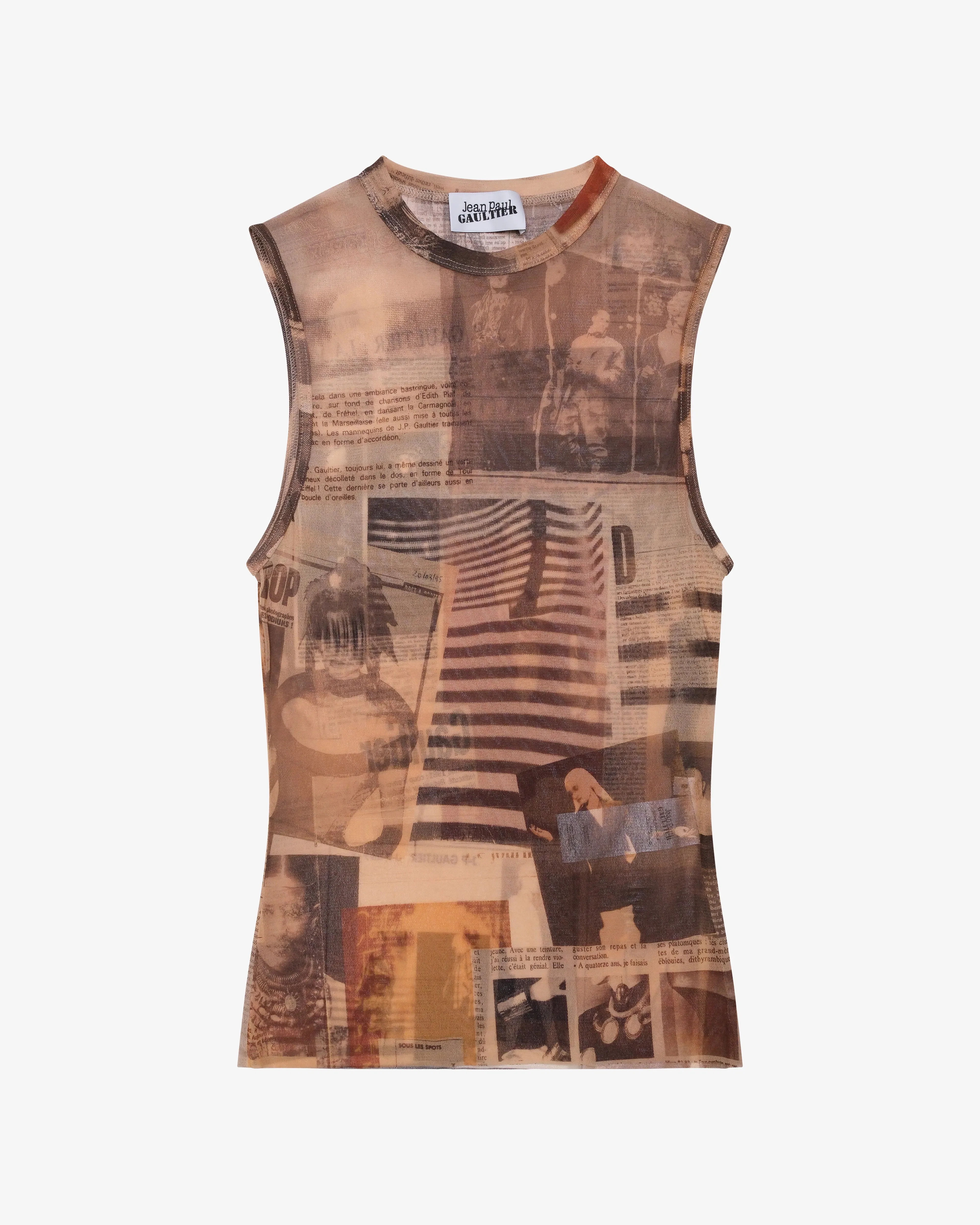 Jean Paul Gaultier - Women's Mesh Tank Top - (Print)