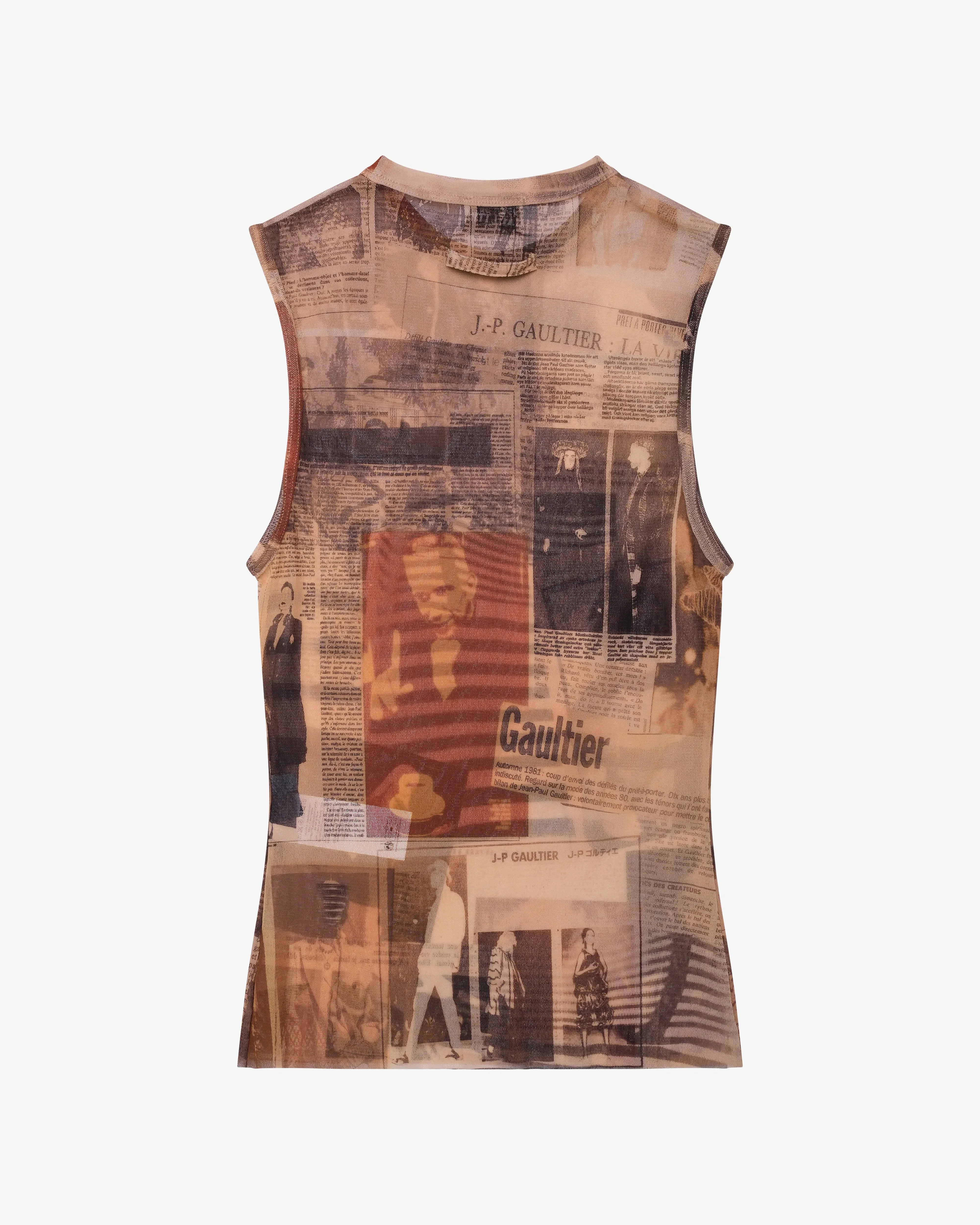 Jean Paul Gaultier - Women's Mesh Tank Top - (Print)
