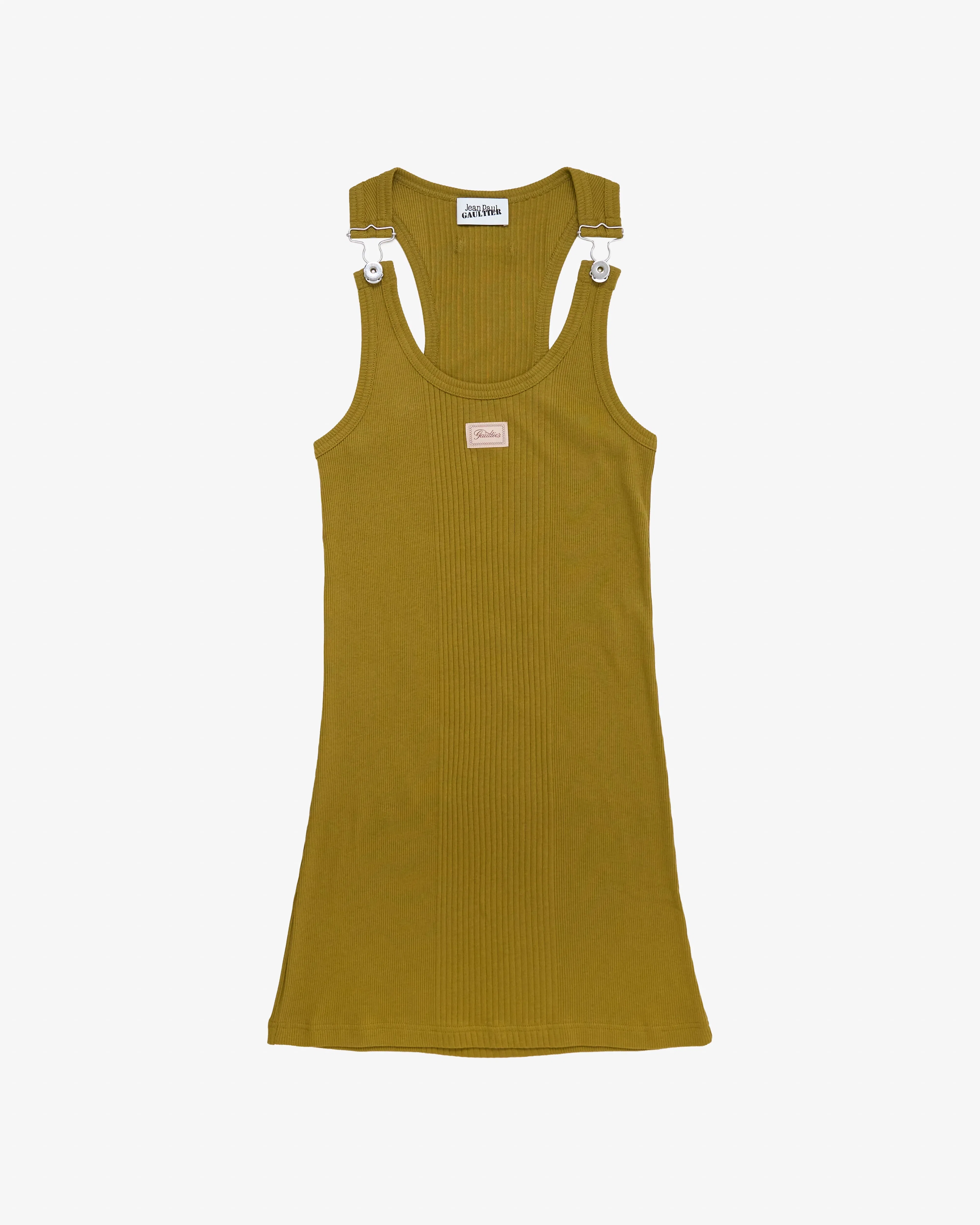 Jean Paul Gaultier - Women's Cotton Ribbed Short Dress - (Green)