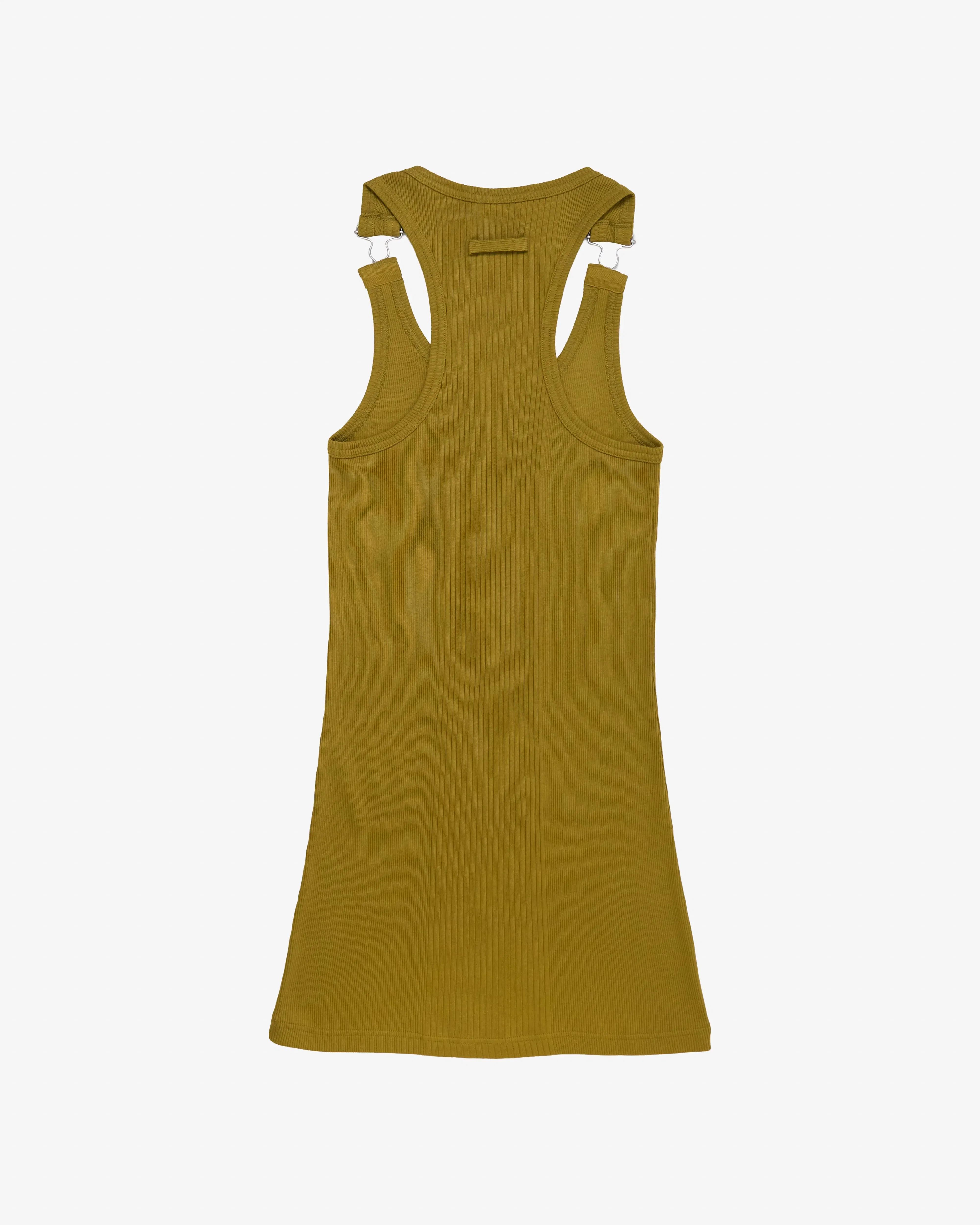 Jean Paul Gaultier - Women's Cotton Ribbed Short Dress - (Green)
