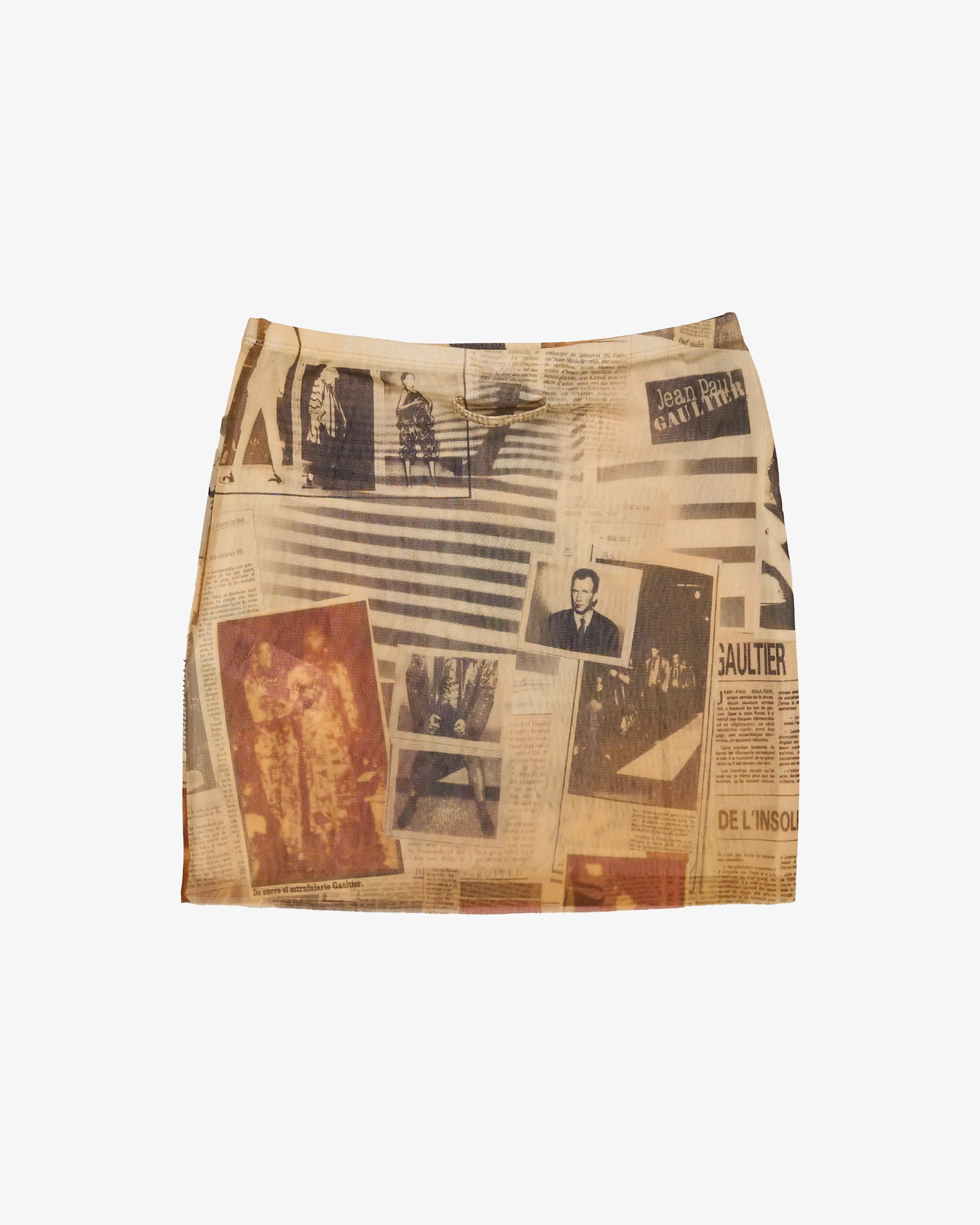 Jean Paul Gaultier - Women's Mesh Mini Skirt - (Print)