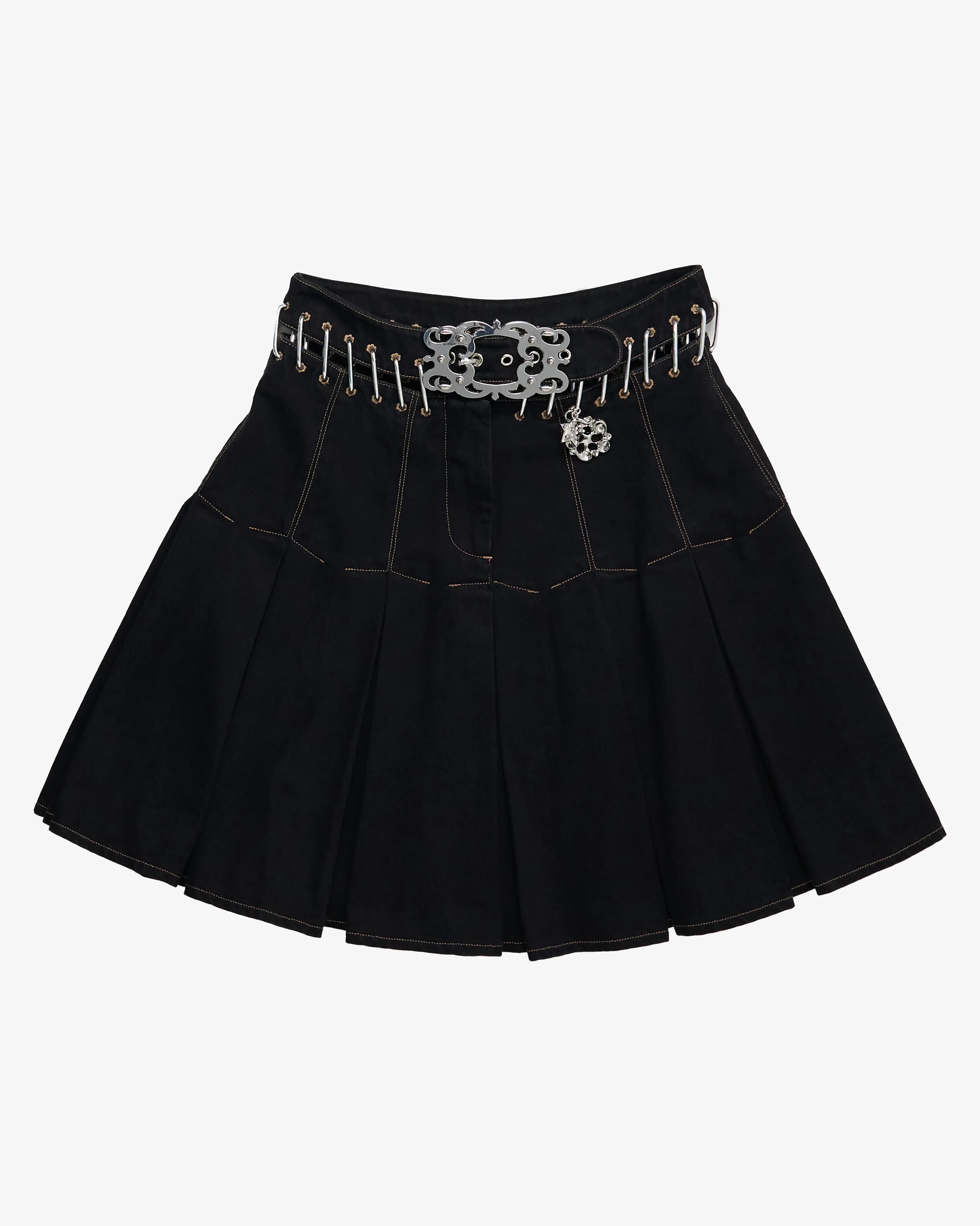 Chopova Lowena - Women's Bevo Denim Carabiner Skirt - (Black)