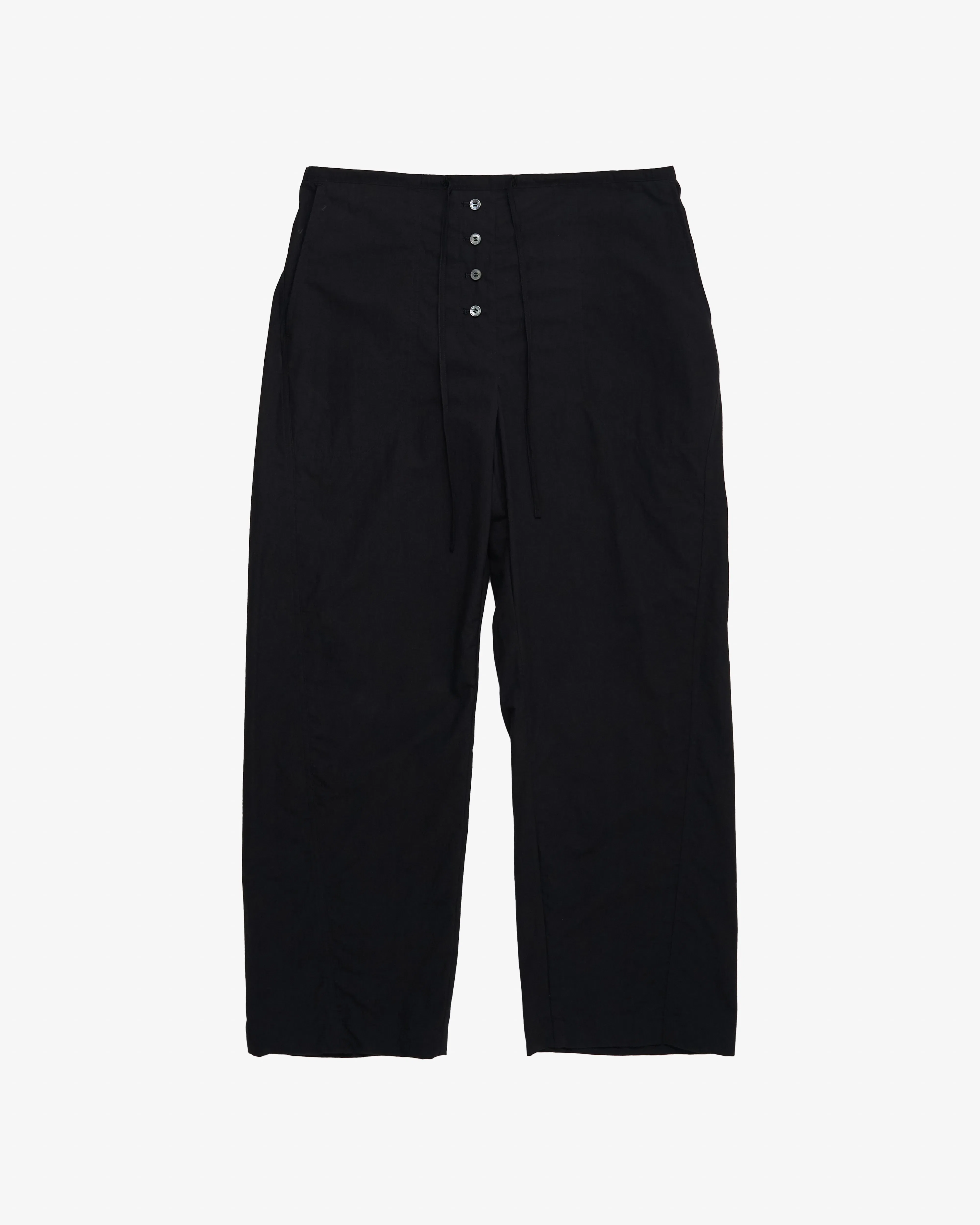 STUDIO NICHOLSON - Women's Pants Draw Cord Pant - (Black)