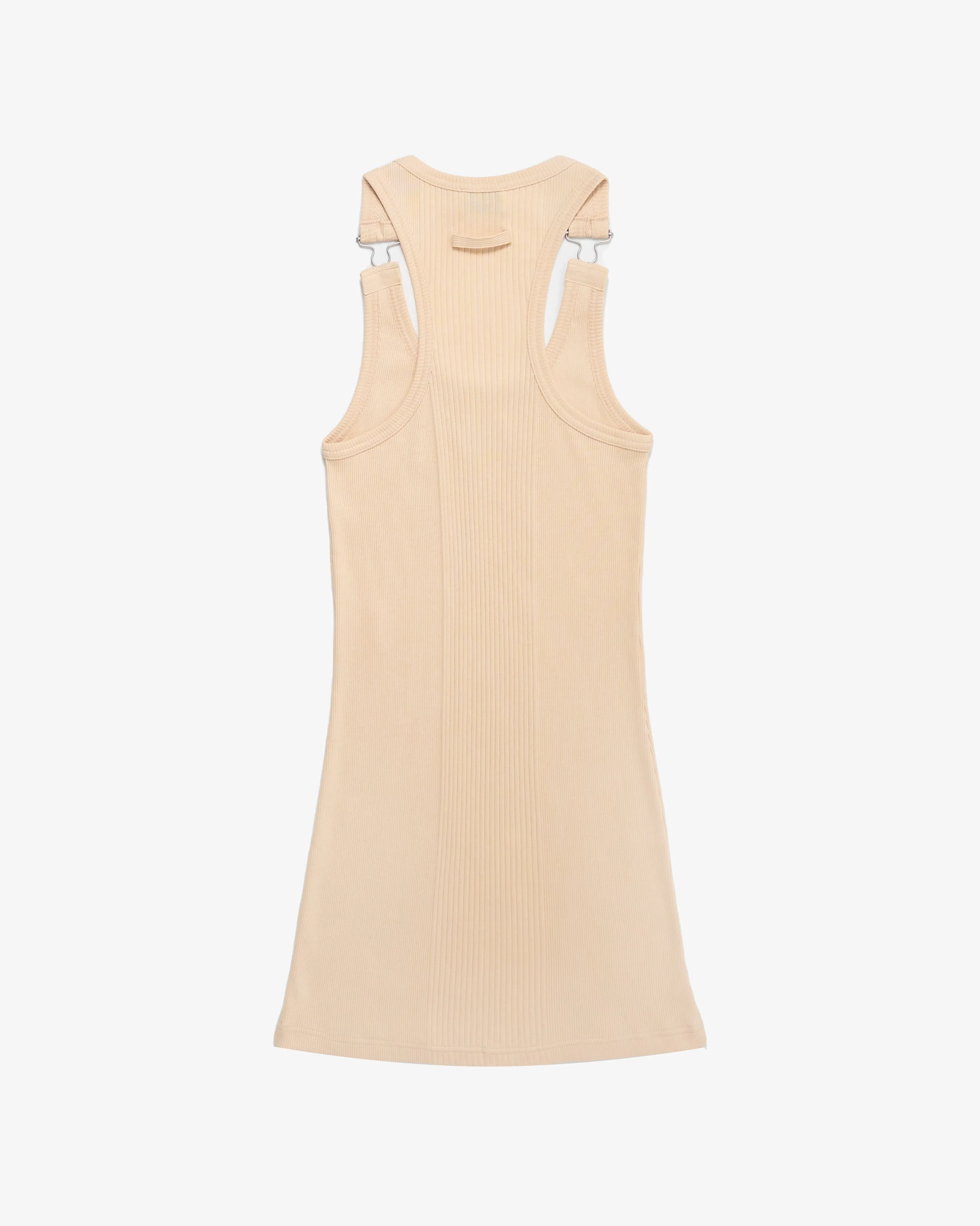 Jean Paul Gaultier - Women's Cotton Ribbed Short Dress - (Natural)
