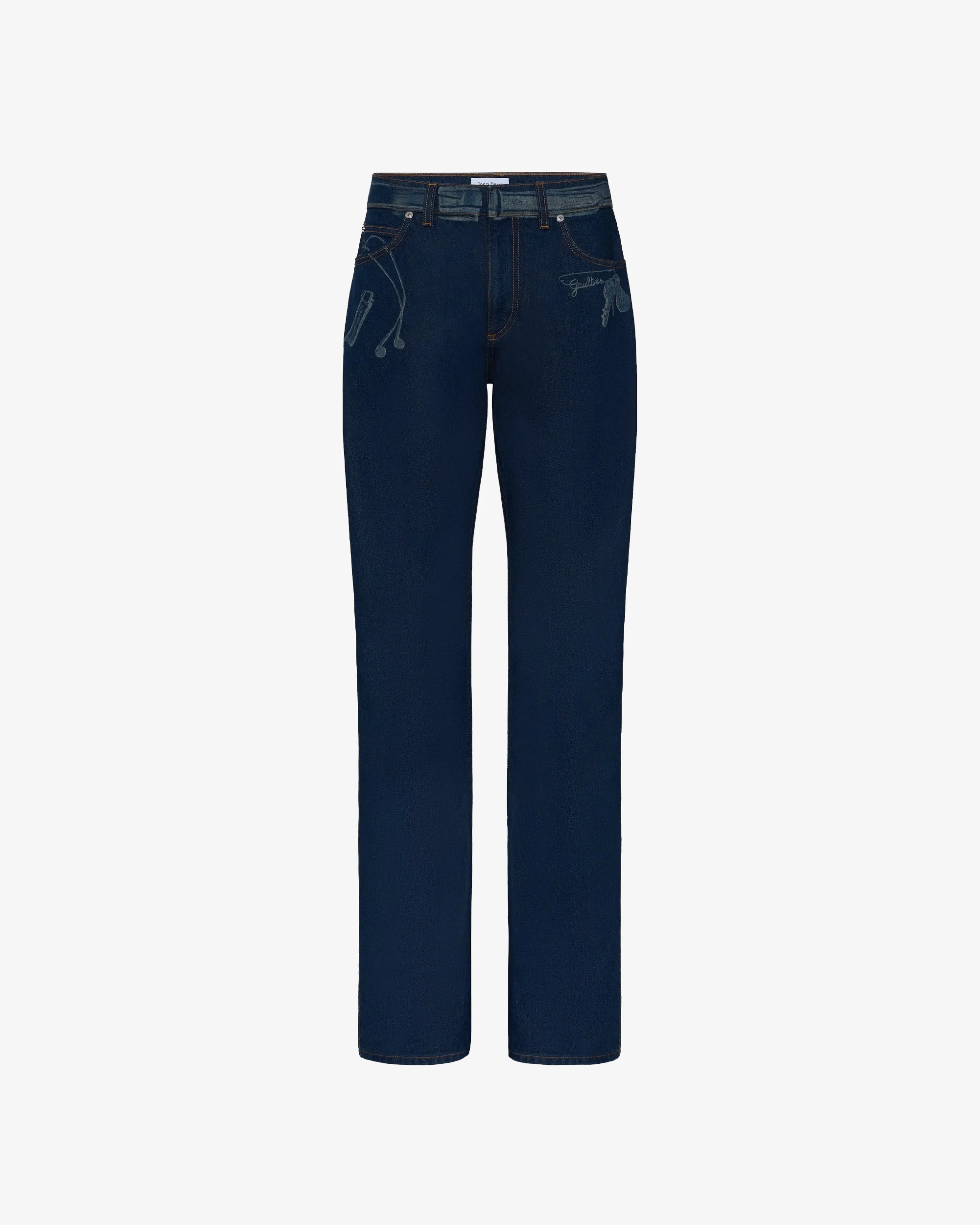 Jean Paul Gaultier - Women's The Denim Trompe L’Œil Jeans - (Denim)