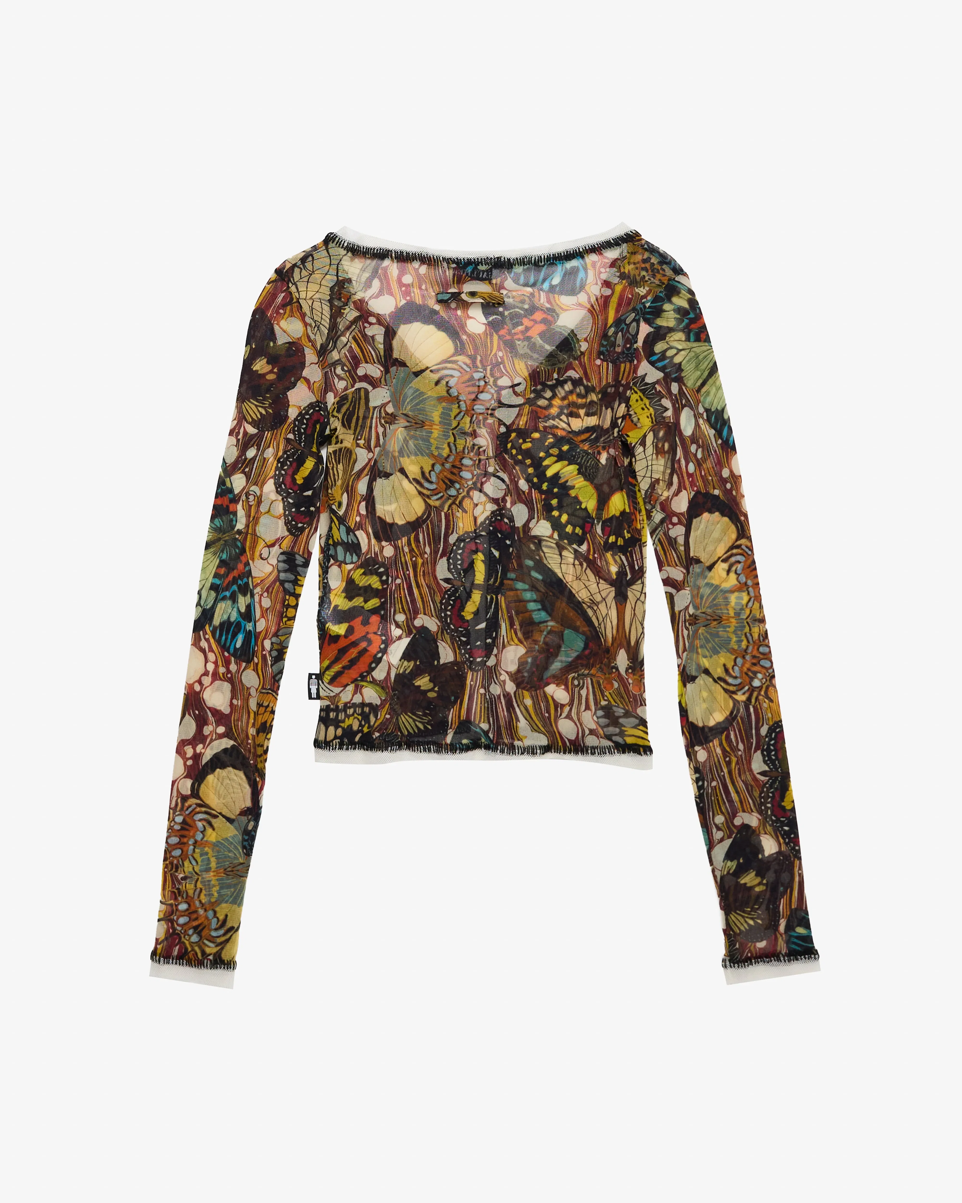 Jean Paul Gaultier - Women's Mesh Long Sleeves Cardigan - (Print)