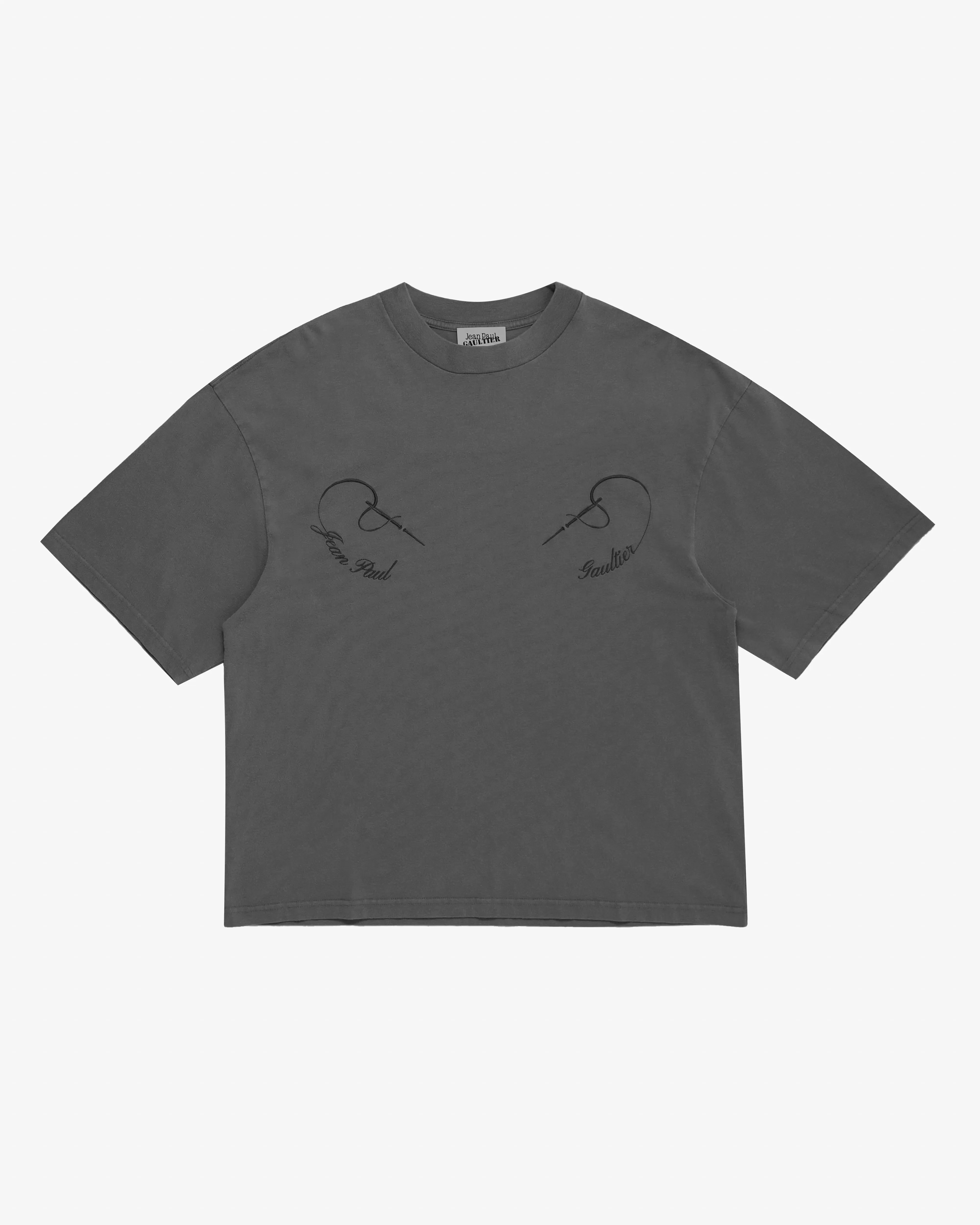 Jean Paul Gaultier - Women's Cotton Oversized Tee - (Dark Grey)