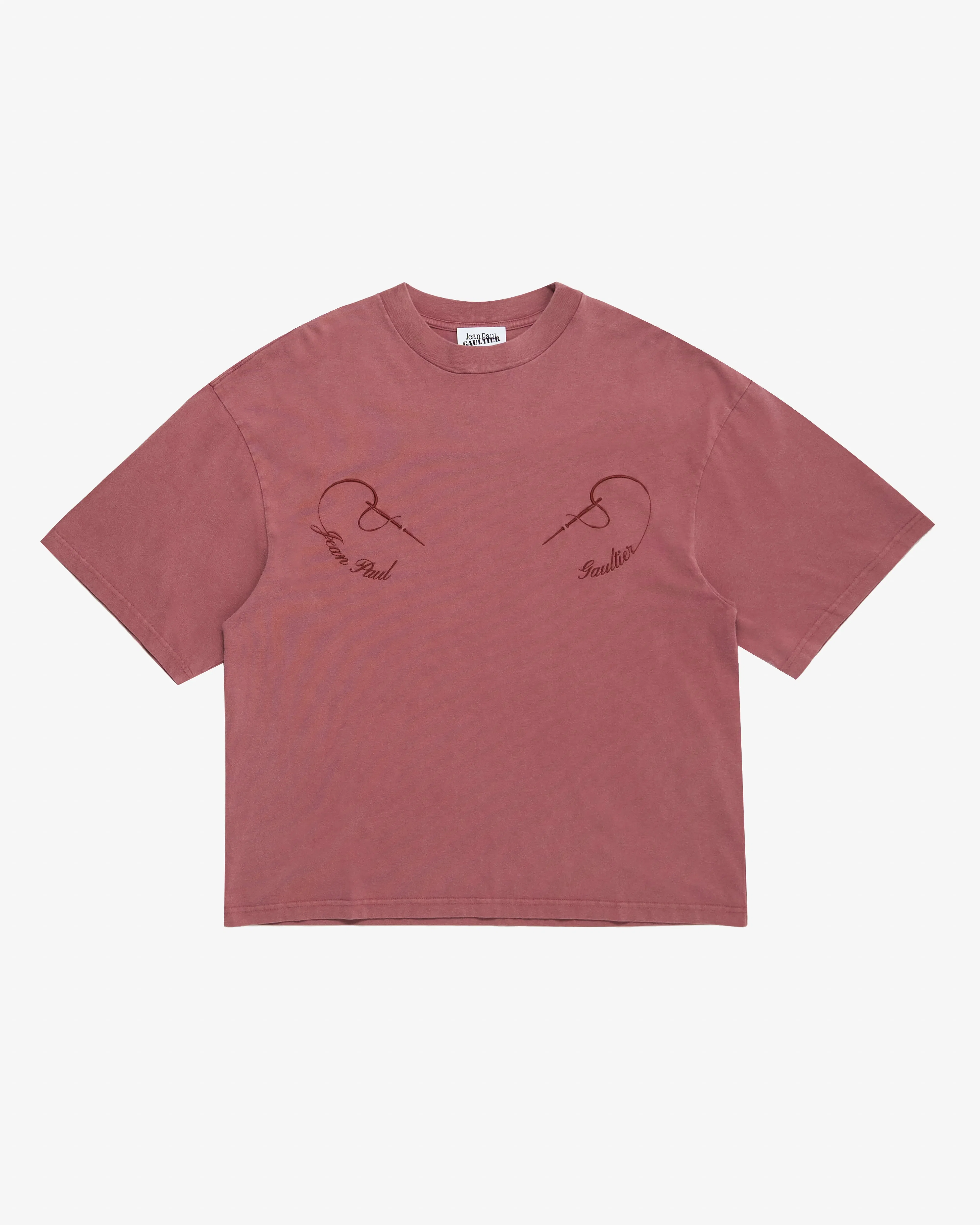 Jean Paul Gaultier - Women's Cotton Oversized Tee - (Burgundy)