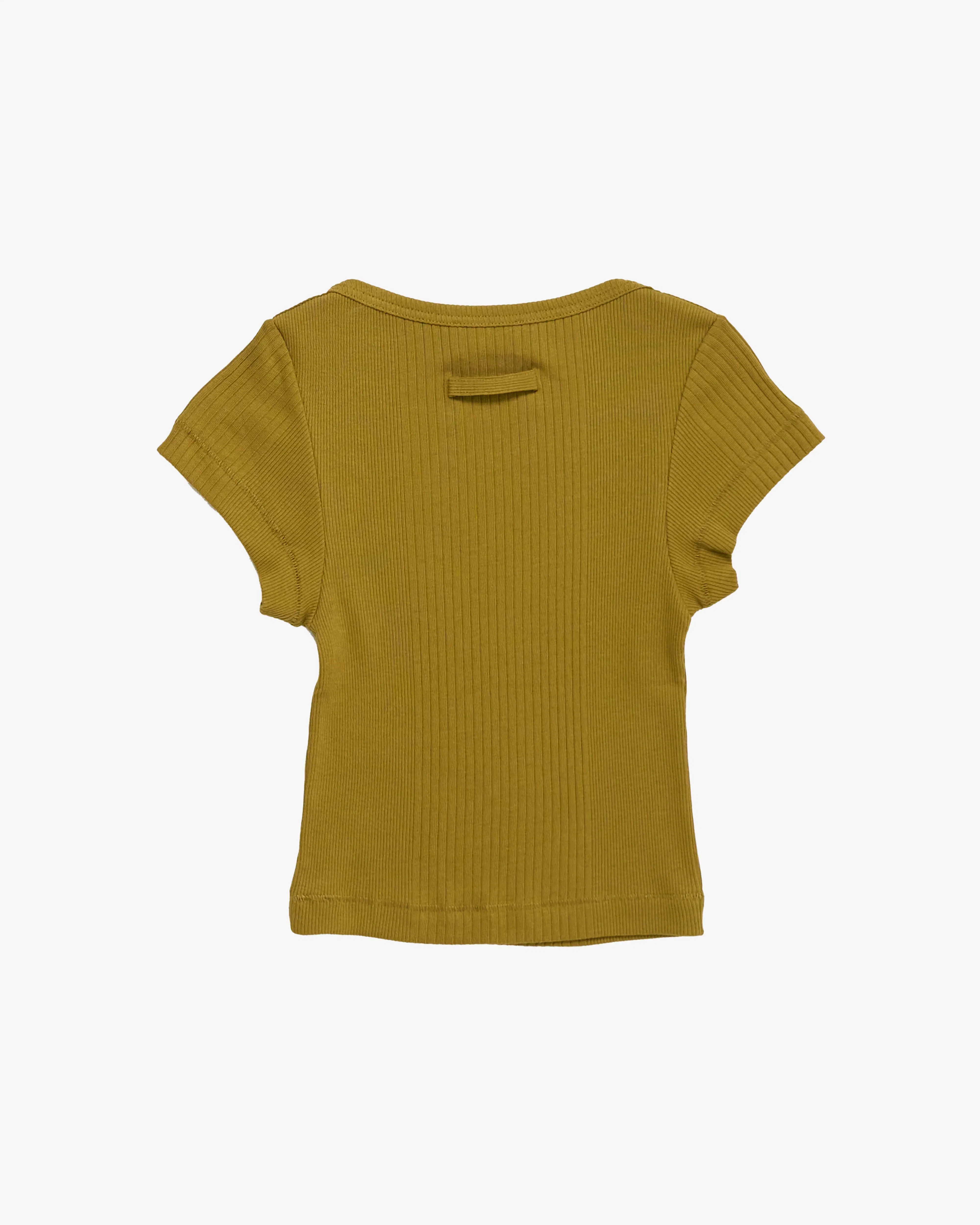 Jean Paul Gaultier - Women's Cotton Ribbed Cropped Baby Tee - (Green)