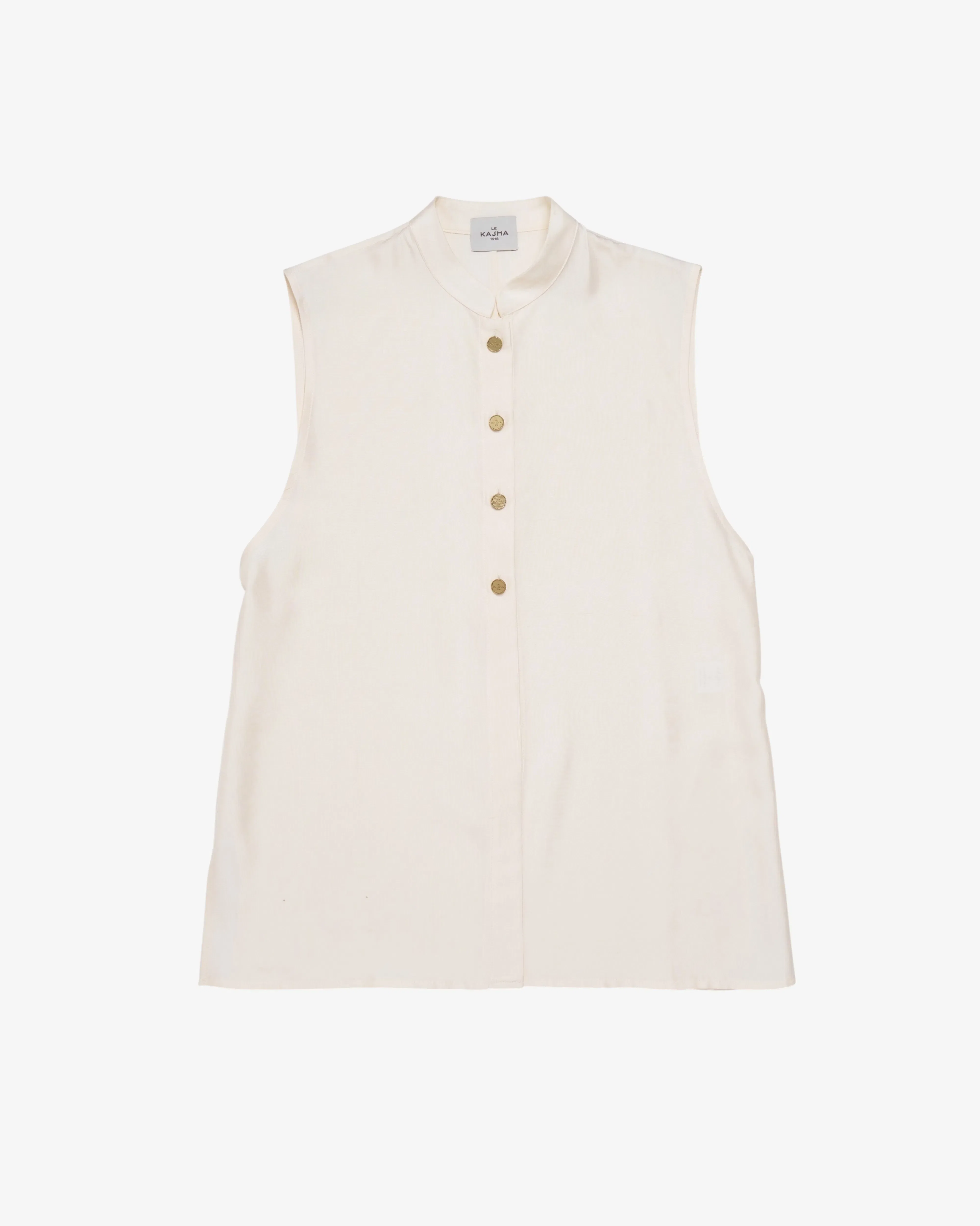 LE KASHA - Women's Sleevless Shirt - (Cream)