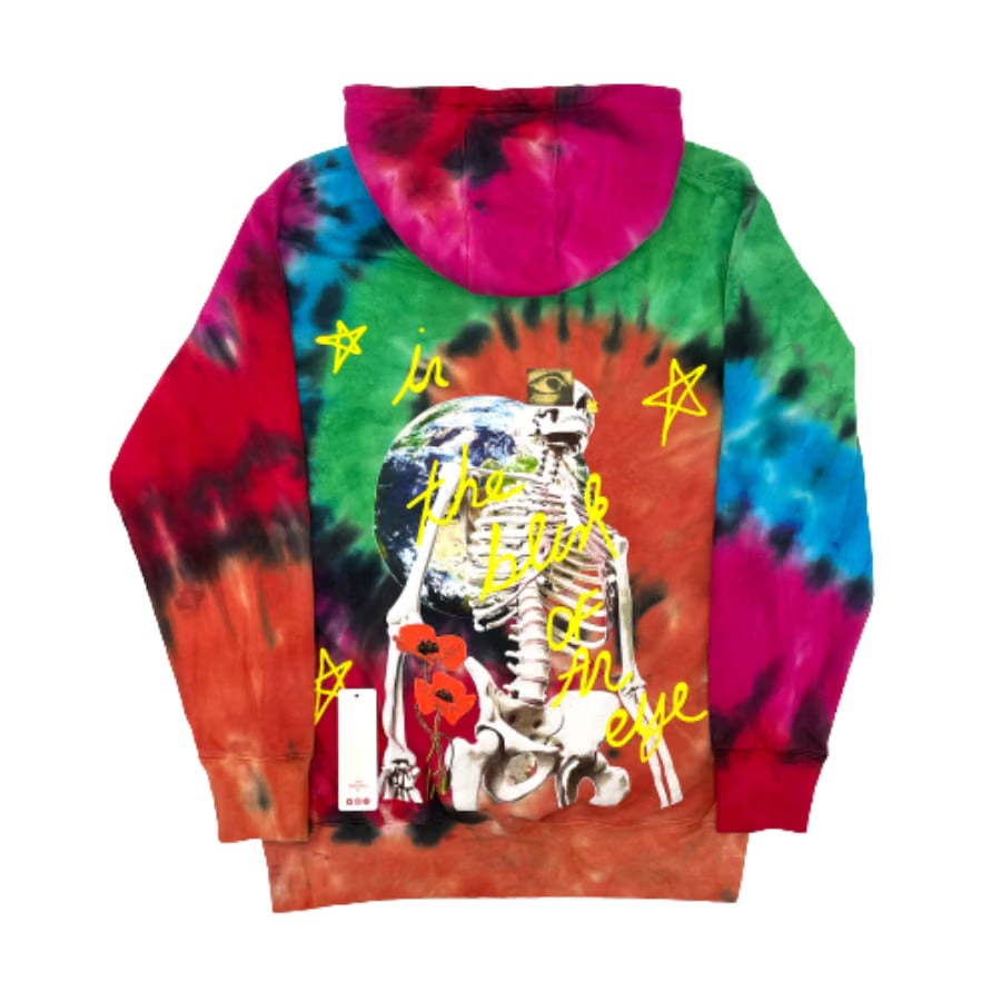 Travis Scott UK Blink of an Eye Tie Dye Hoodie (93665-567) Men's Size S-XXL