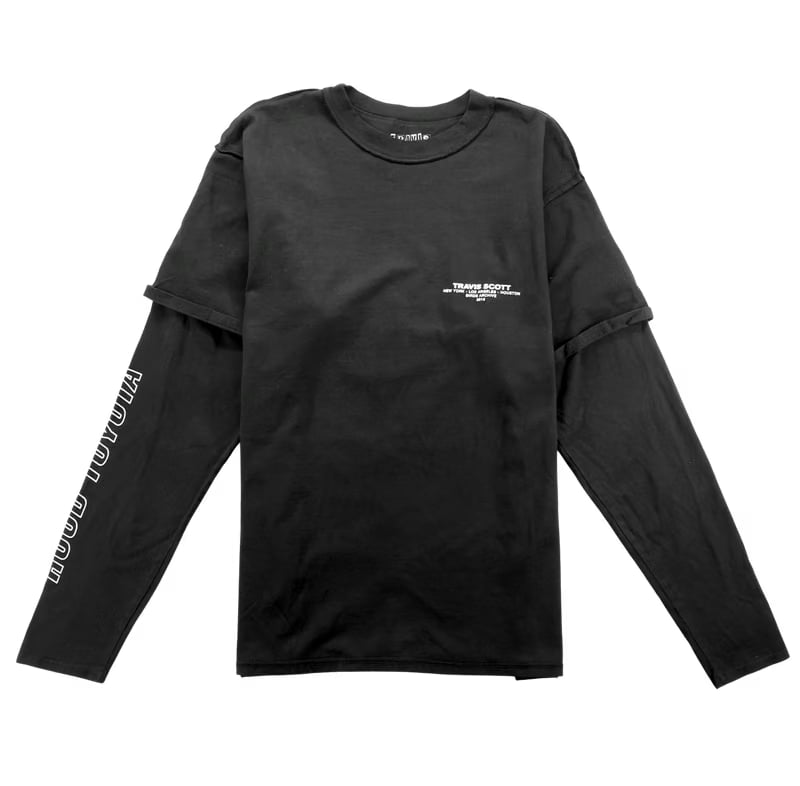 Travis Scott Hood Toyota Long Sleeve Tee Black
