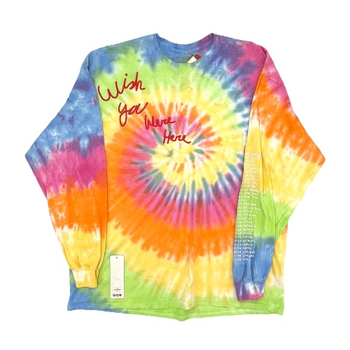 Travis Scott Wish You Were Here Popcorn L/S Tie Dye Tee (93665-442) Men Size XXL