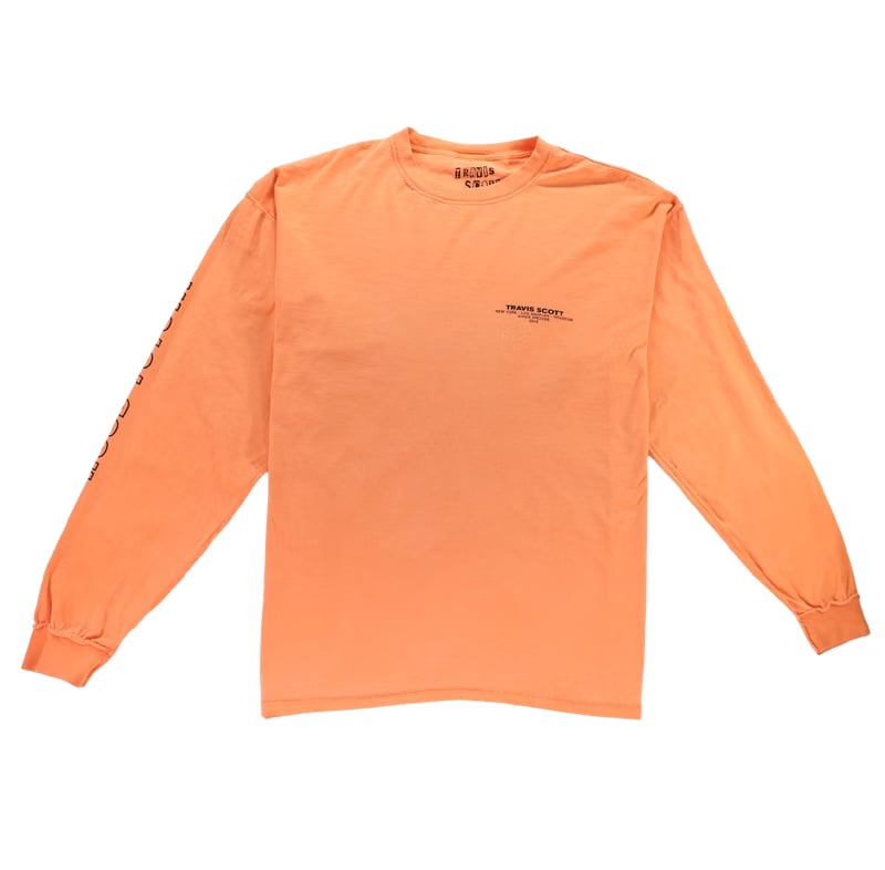 Travis Scott Birds Archive Long Sleeve Tee Orange