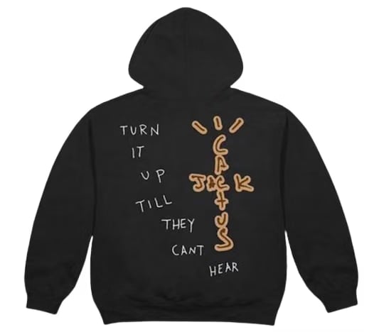 TRAVIS SCOTT Highest In The Room Sun Hoodie Black
