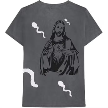 Travis Scott Stop Tryna Be God Reversible Tee Grey (83665-099) Men's Size S-2XL