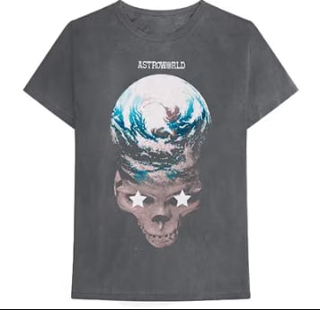 Travis Scott Stop Tryna Be God Reversible Tee Grey (83665-099) Men's Size S-2XL