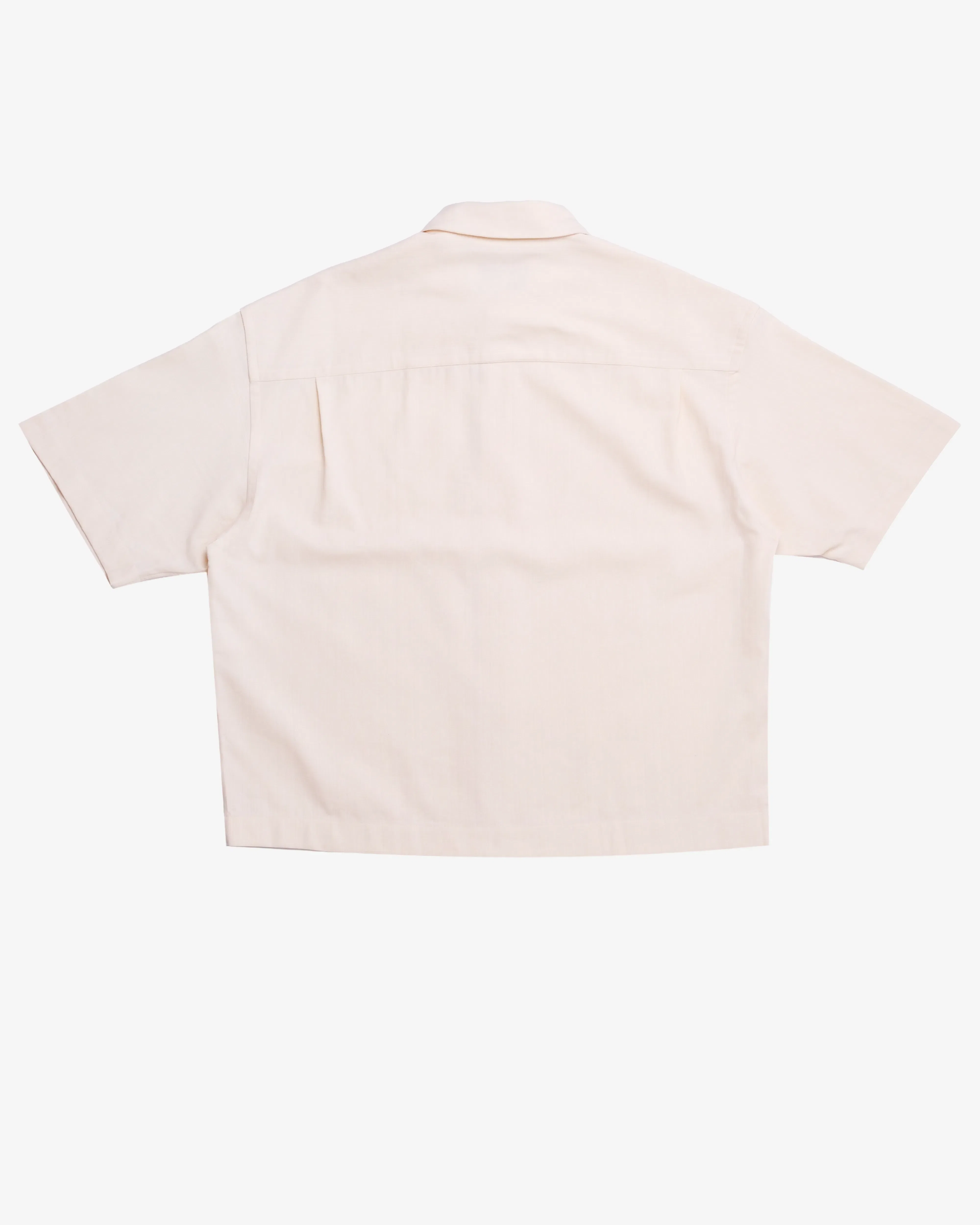 STUDIO NICHOLSON - Men's Short Sleeve Boxy Shirt - (Off-White)