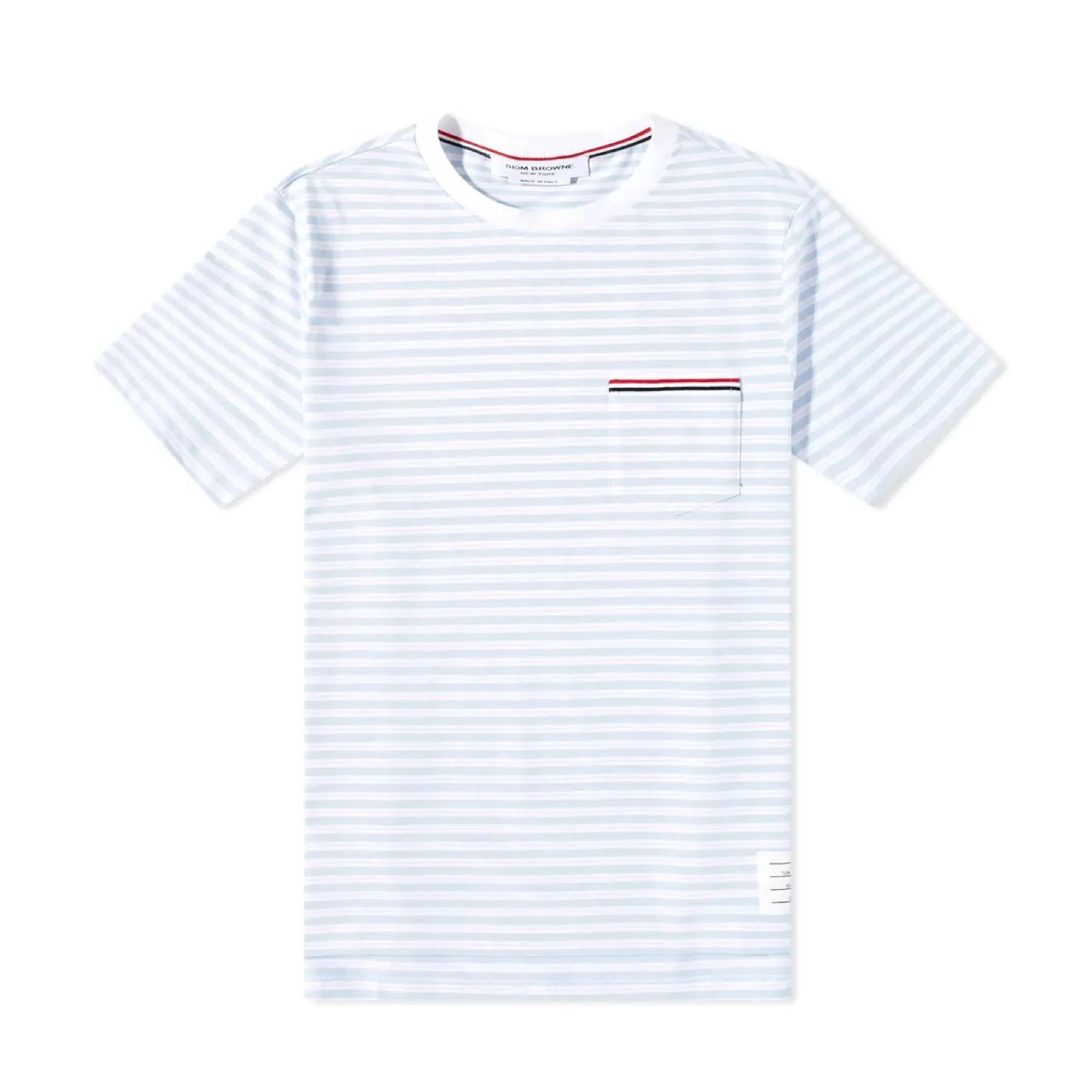 THOM BROWNE - Short Sleeve Pocket Tee - (Light Blue)